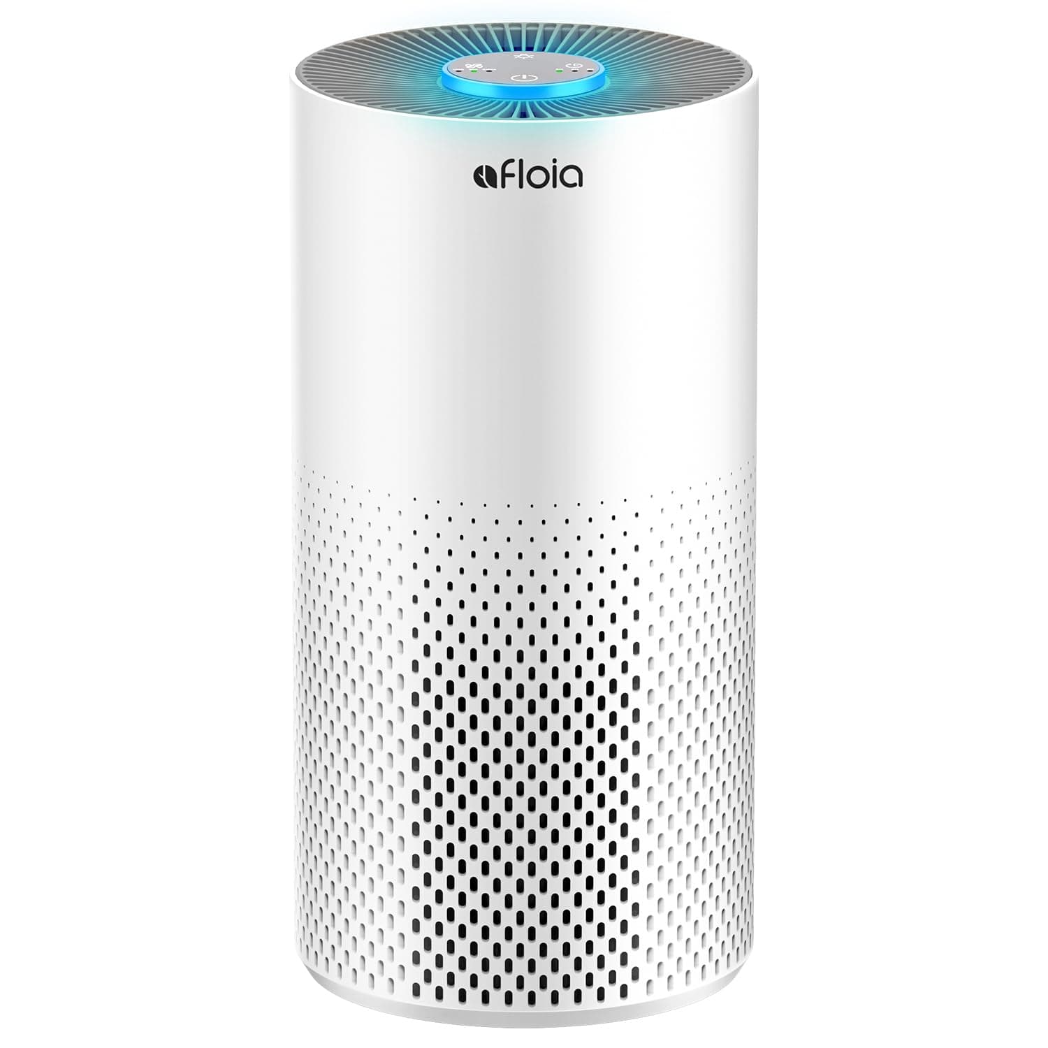 Afloia Air Purifiers for Bedroom Large Room Up to 1076 Ft², 3-Stage Air Filter for Home 22 dB, Air Cleaner for Pets Dust Dander Mold Pollen, Odor Smoke Eliminator, Kilo White, 7 Color Light