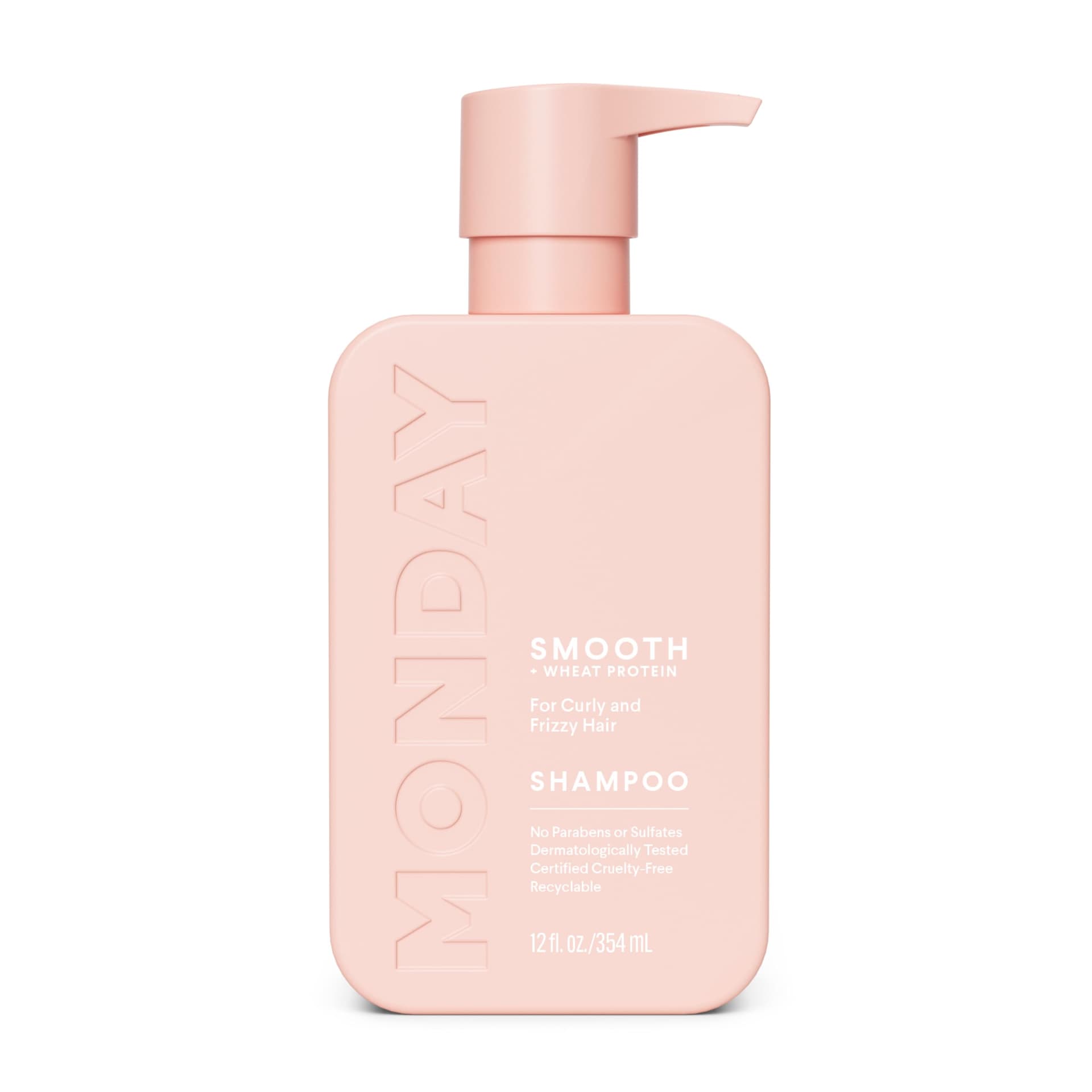 MONDAY Haircare SMOOTH Shampoo with Wheat Protein & Avocado Oil for Frizz-Prone Hair 354 ml, 354 mL