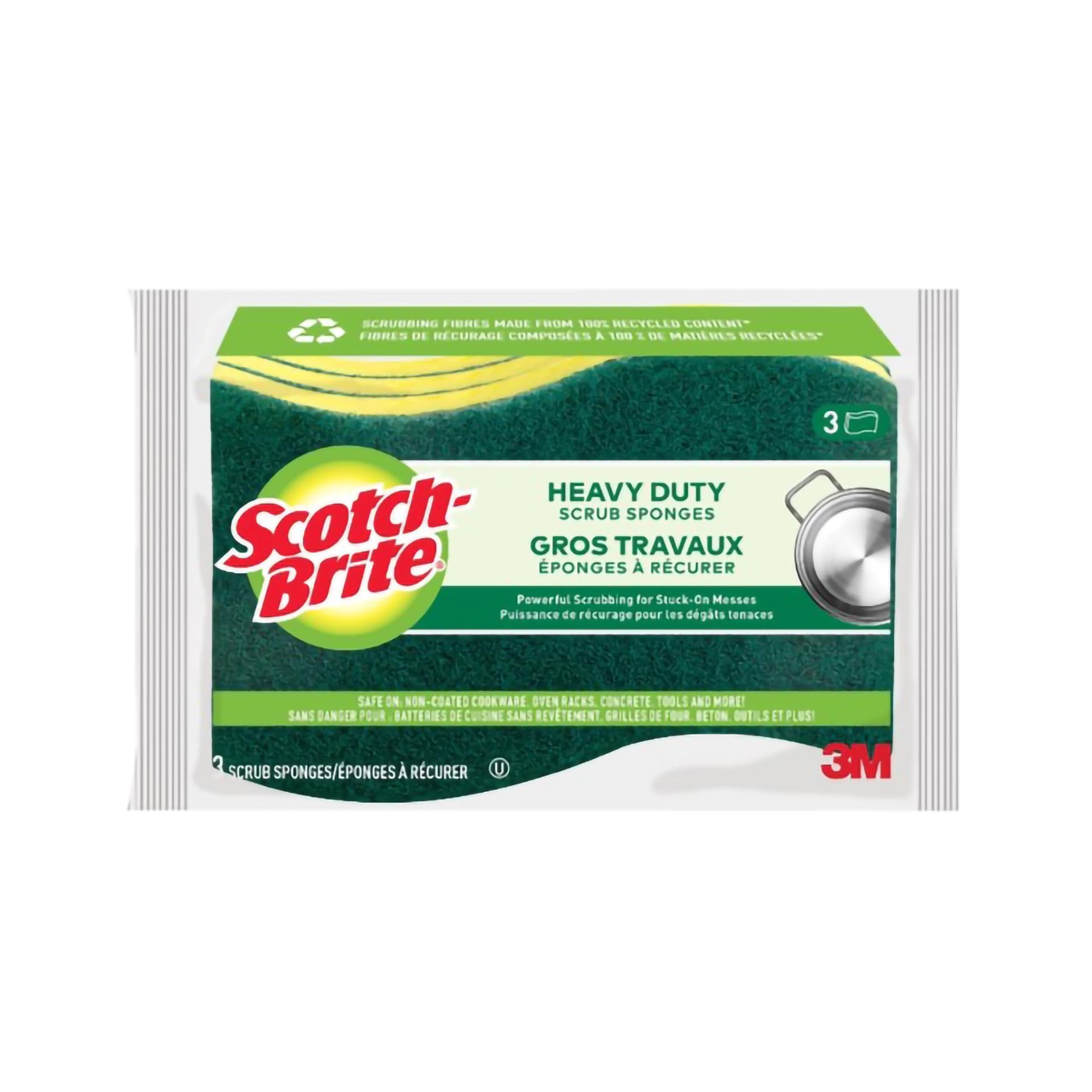 Scotch-brite Heavy Duty Scrub Sponge, 4 Pack