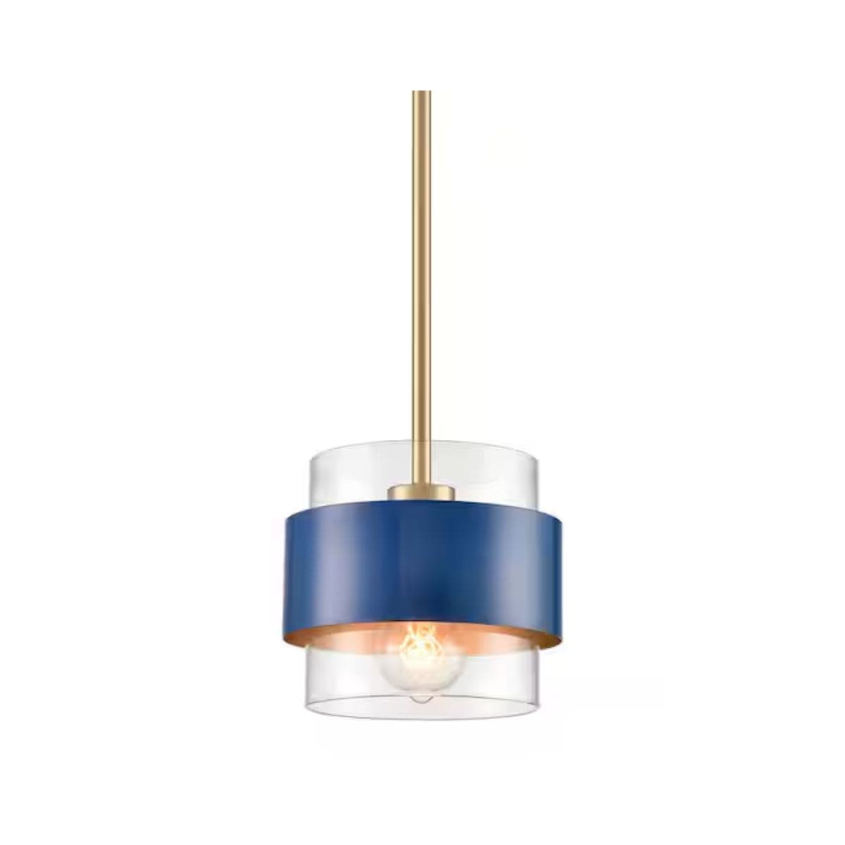 Pendant Light - CLAXY Gold Finish Clear Glass