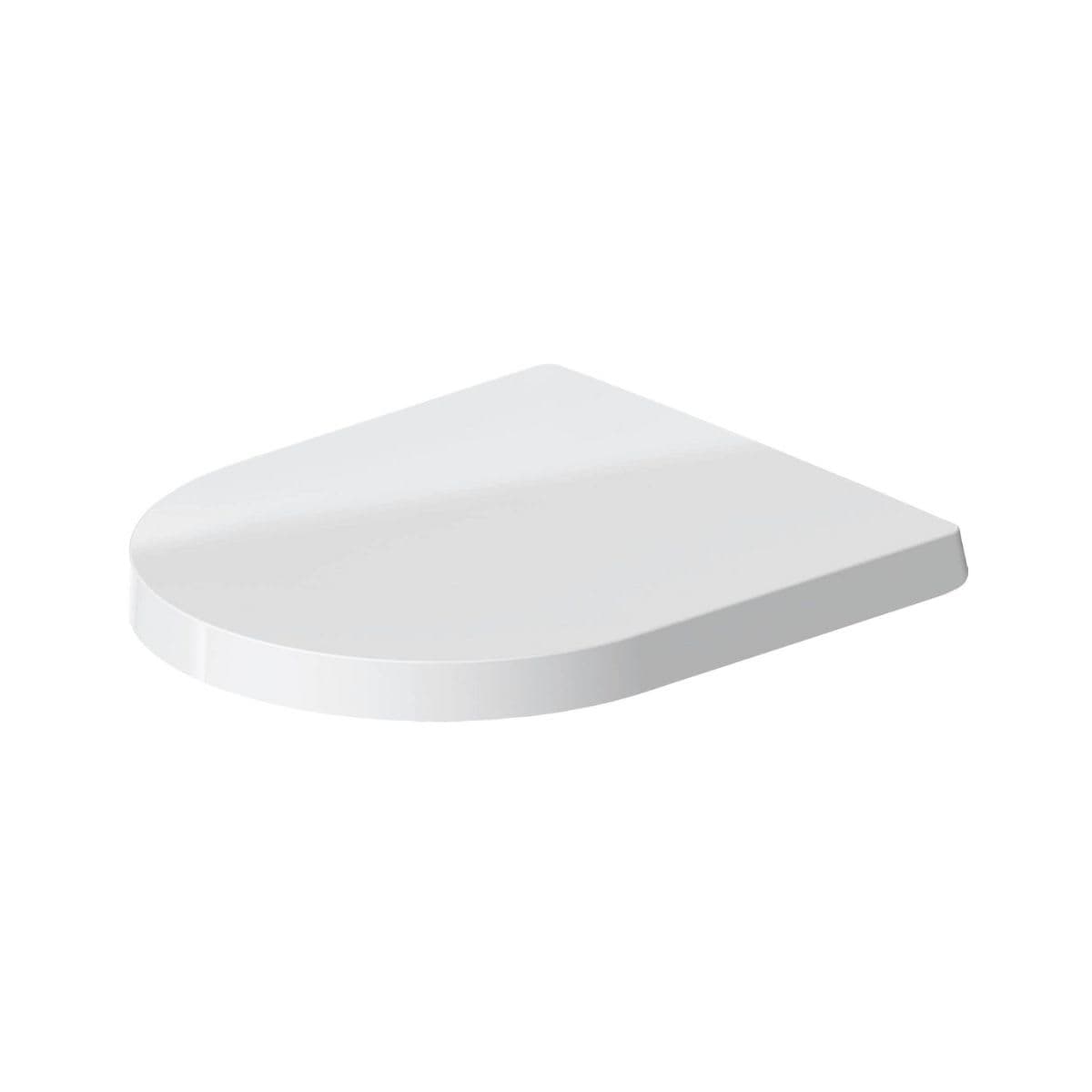 Front Toilet Seat - Duravit White Soft Close - Salvage / As-Is | Repair/DIY