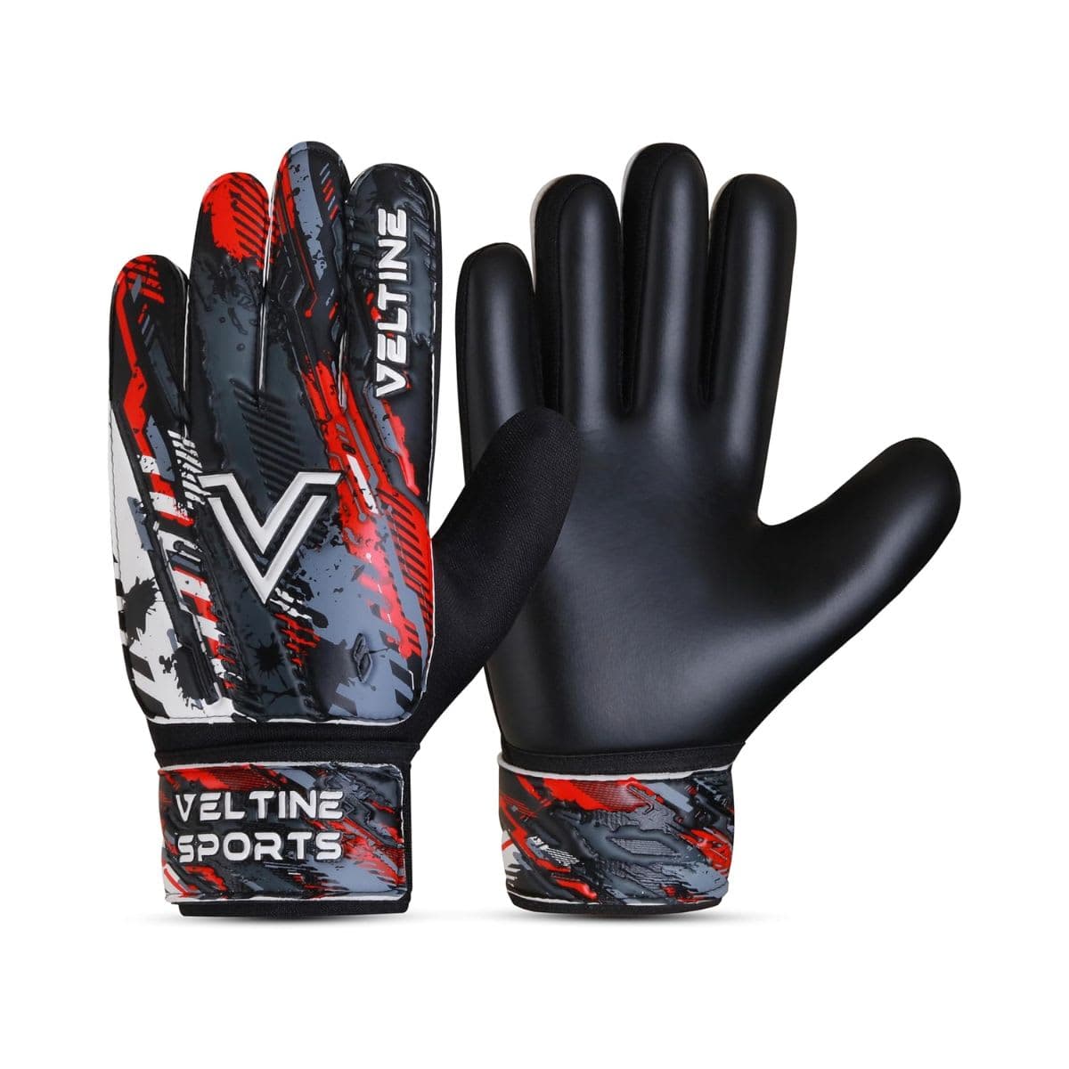 Soccer Goalie Gloves, Football Goalkeeper Gloves for Kids Boys Children Youth with 4mm Latex Heavy Grip Palm Double Wrist,Finger Spine Protection Size 5 Suitable for 9-15 years
