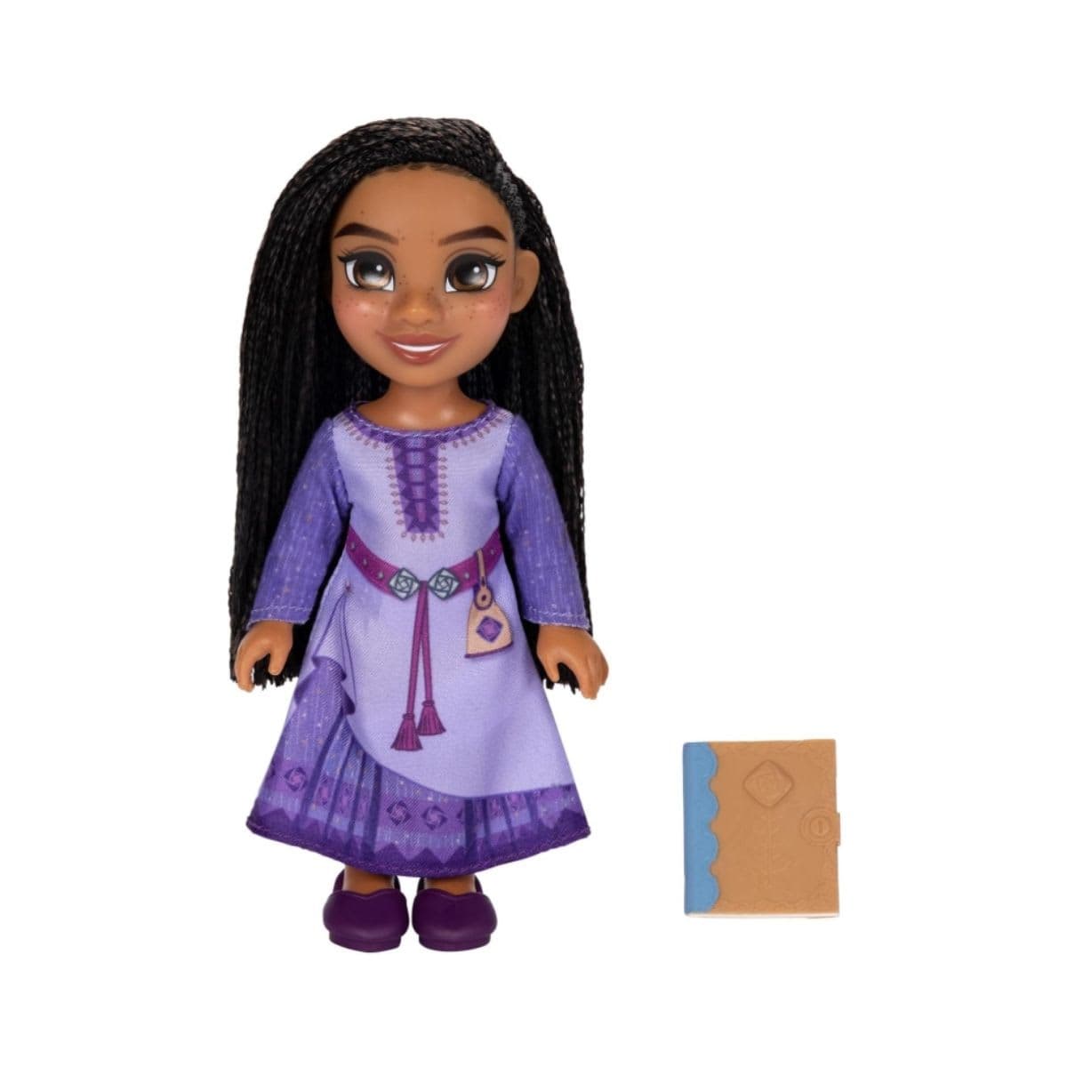 Disney Wish Asha Petite Doll 6 Inches Tall, Pocket Size with Authentic Movie Fashions