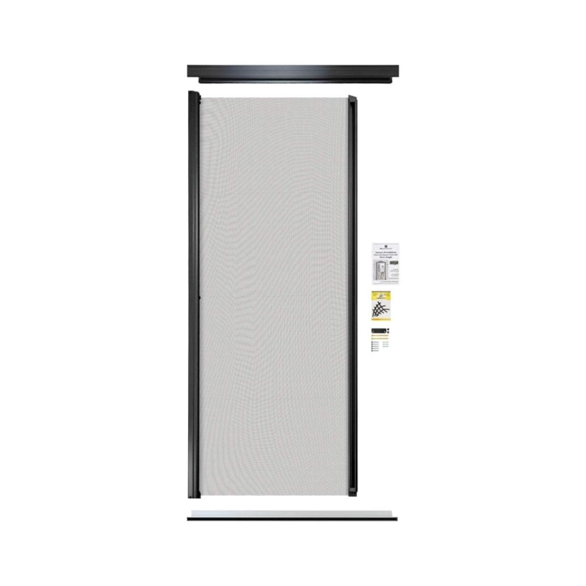 REVELATION Retractable Screen Single Entrance door black