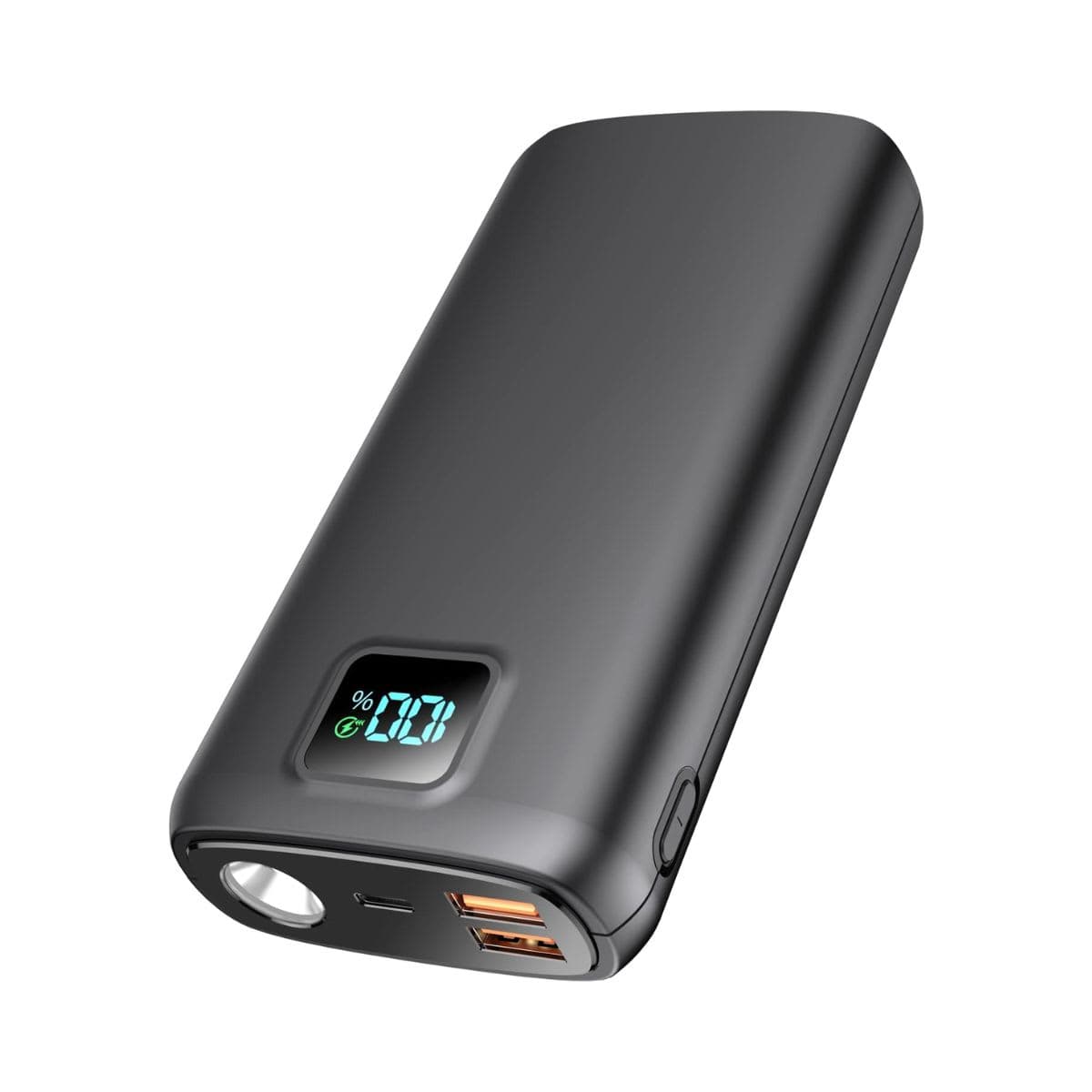 Portable Charger Power Bank 40000mAh Power Bank PD 30W and QC 4.0 Fast Charger Built-in Bright Flashlight LED Display 2 USB 1Type-C Output Compatible with iPhone Samsung Google iPad etc(Deep Black)