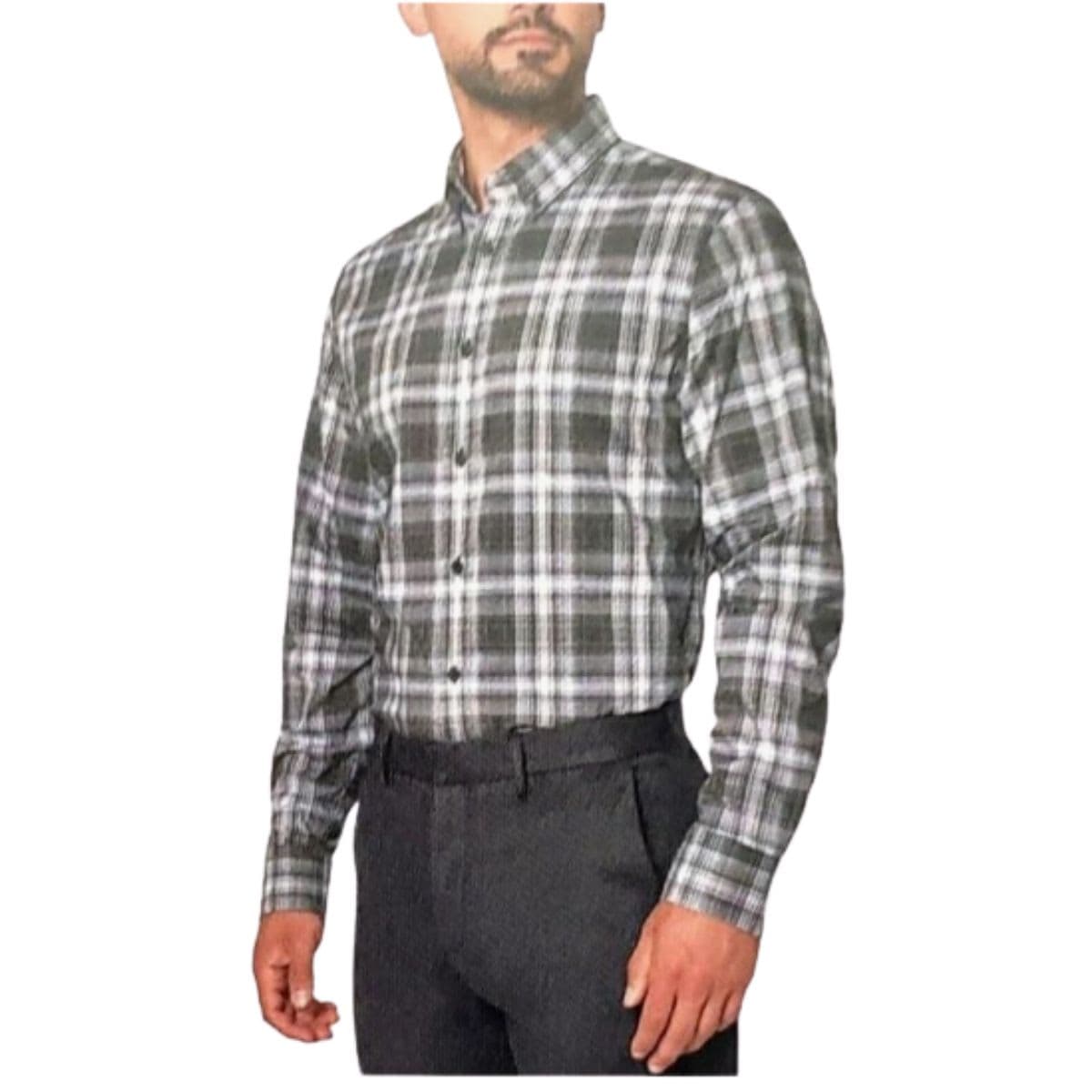 Modern Ambition Men's Plaid Dress Shirt, Stretch Woven, Multi-Colour