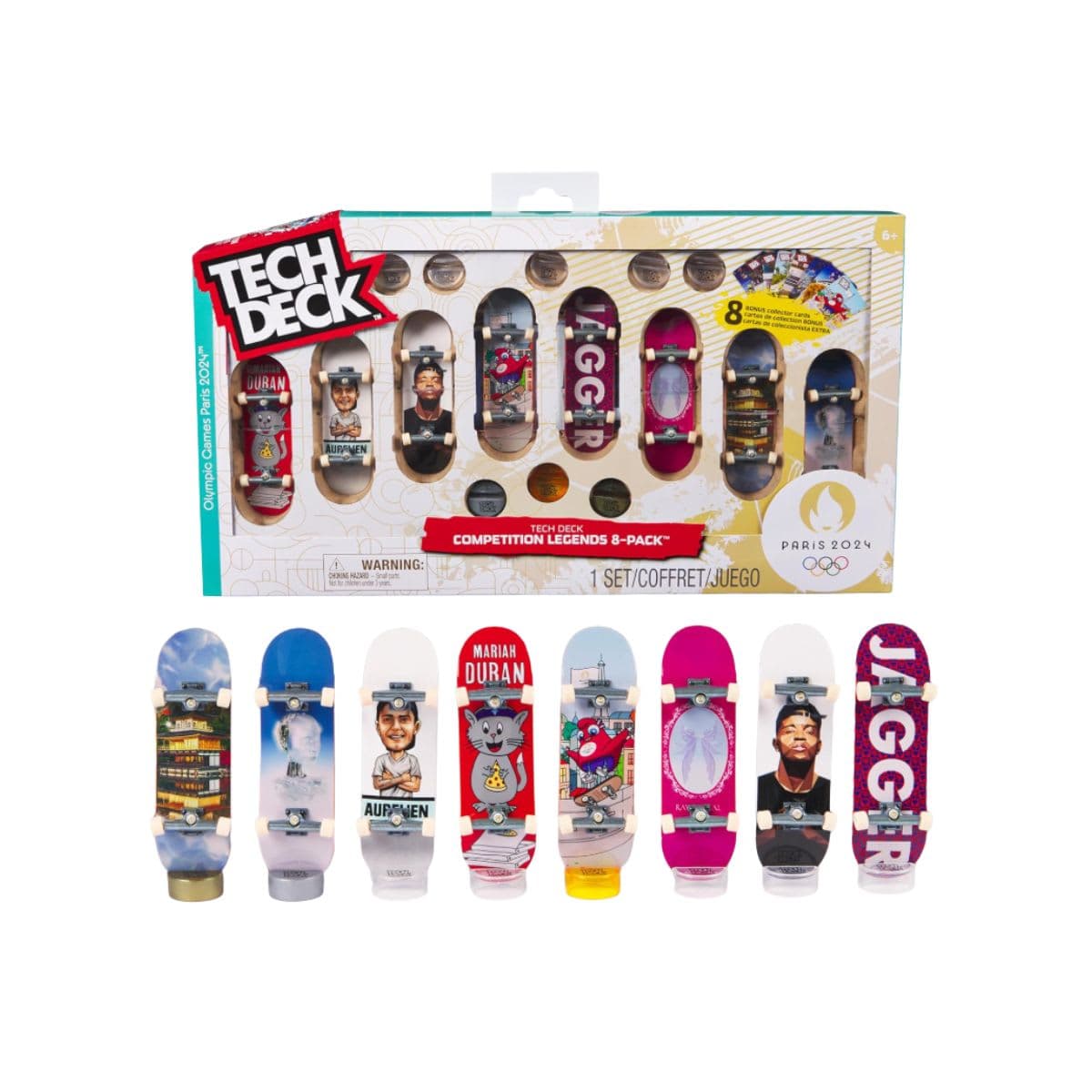 Tech Deck Toy Skateboard 96mm Olympic Board 8PK