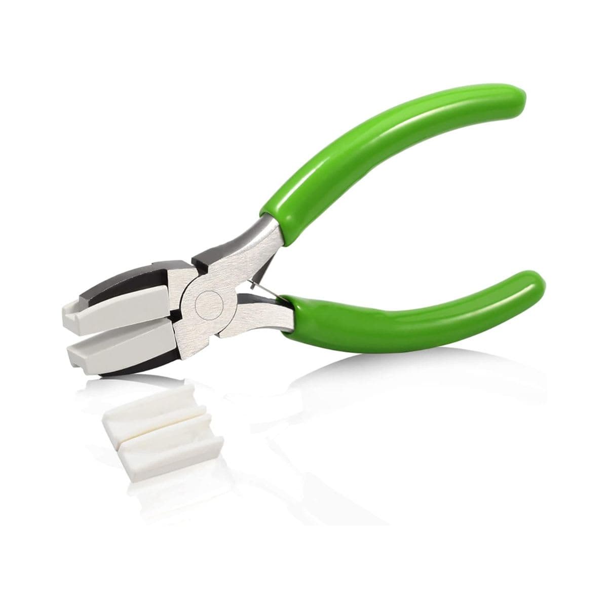 SPEEDWOX Double Nylon Jaw Pliers 5 Inches with Extra Nylon Jaws Wire Straightener Pliers with Double Leaf Spring Jewelry Making Tool for Beading Twisting Shaping Wire
