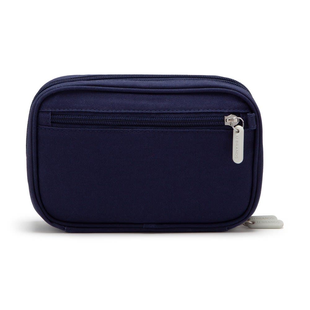 U Brands 7.8"x5" Canvas Tech Organizer Storm