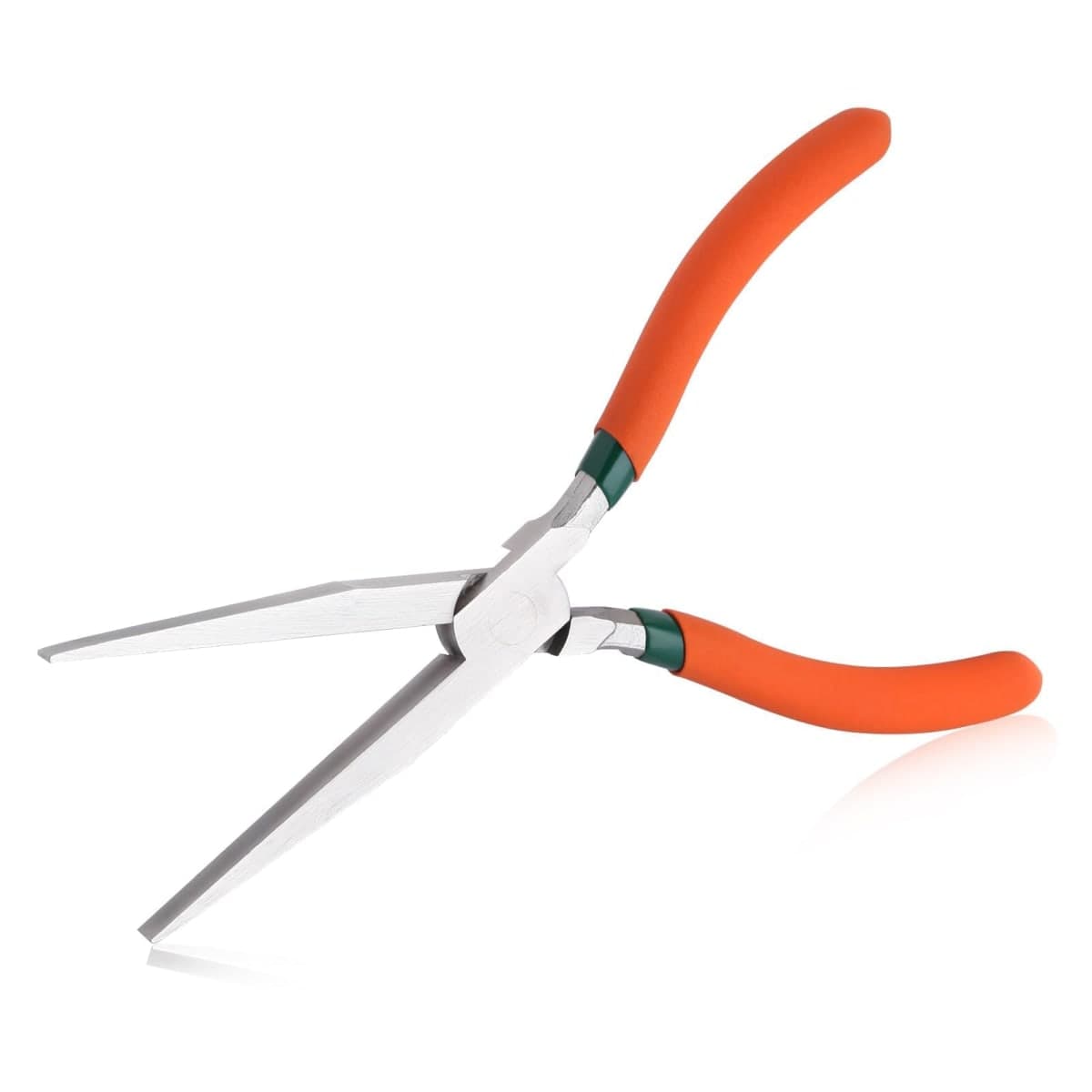 SPEEDWOX Long Flat Nose Pliers 7.5 Inch Smooth Jaw Pliers for Jewelry Making Duck Bill Pliers Extra Long Flat Nose Pliers for Hard to Reach Narrow Spaces Chain Nose Pliers for Wire Straightening