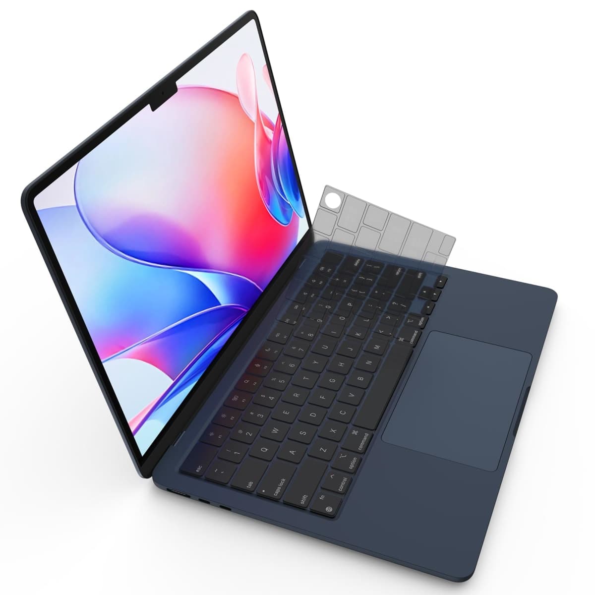 Premium Ultra Thin Keyboard Cover Protector, Compatible with 2025-2021 M5/M4/M3/M2/M1 Pro/Max MacBook Pro 14/16, M4/M3/M2 MacBook Air 13/15, US Layout, Surround Touch ID