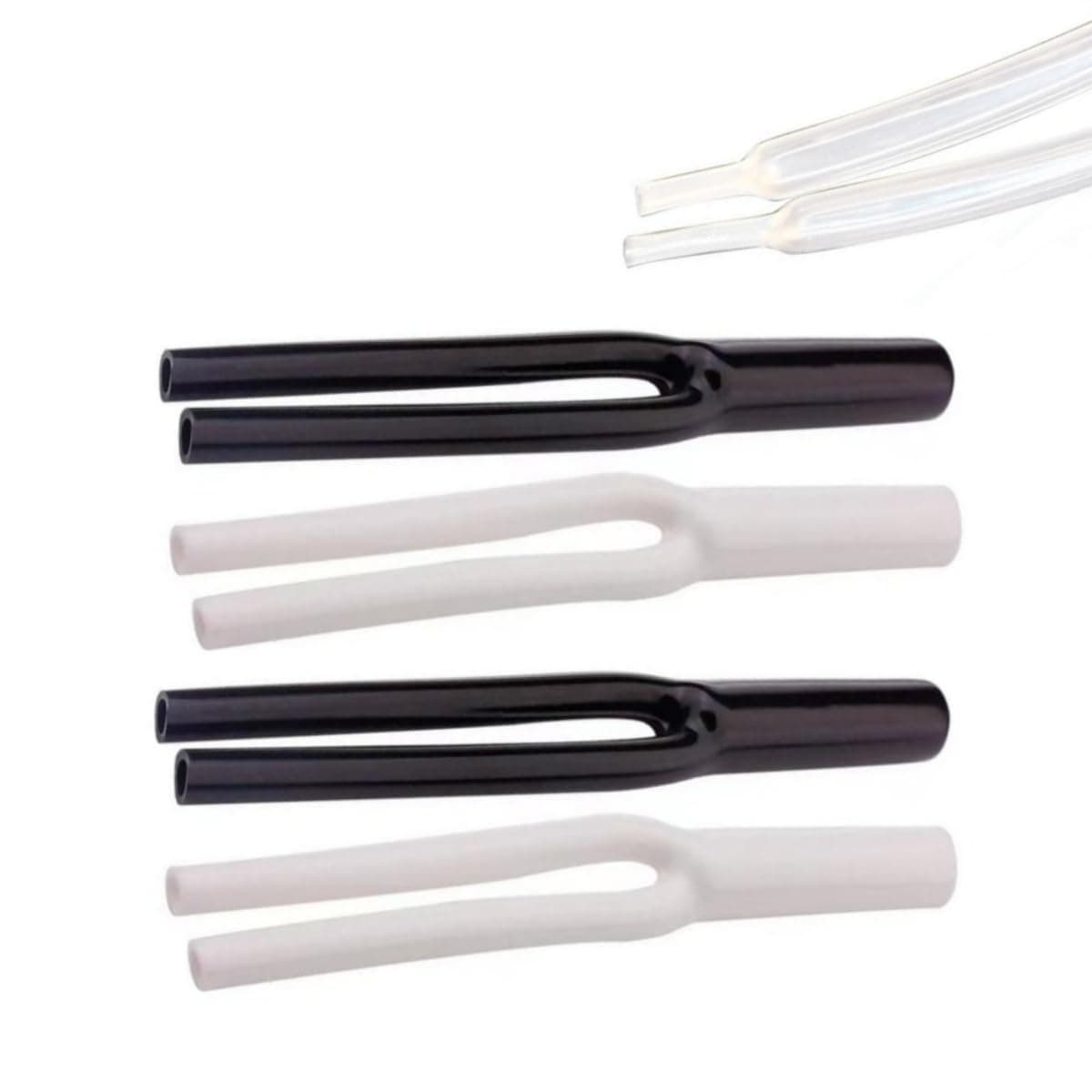 CCeCCe 4 Pack Speaker Wire Pants 2-Conductor 12 Gauge Audio Cable Pants Y Boot with Heat Shrink Tubing Protector for 12/2 Gauge 12AWG Speaker Wire Cable Home Theater Banana Plugs Car Audio