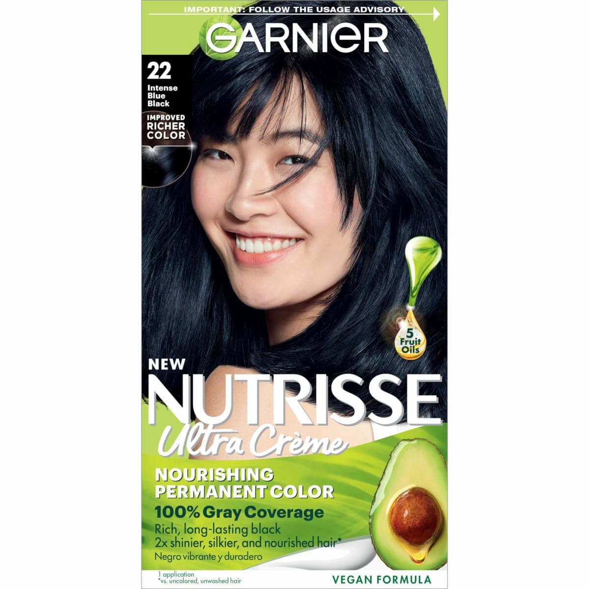 Garnier Nutrisse 22 intense blue black