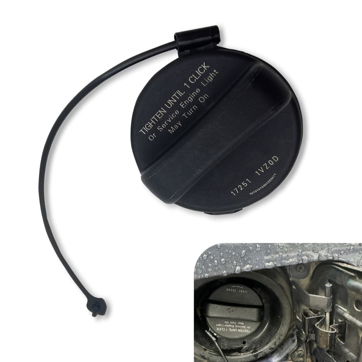 Dogary 1 PC Gas Tank Cap, Fuel Sealing Cap, Replaces OEM 17251-1VZ0D 17251-3JA0A 17251-9BD0E, Compatible with Nissan Altima Frontier Murano Pathfinder Versa and Infiniti JX35、QX60 (Black)