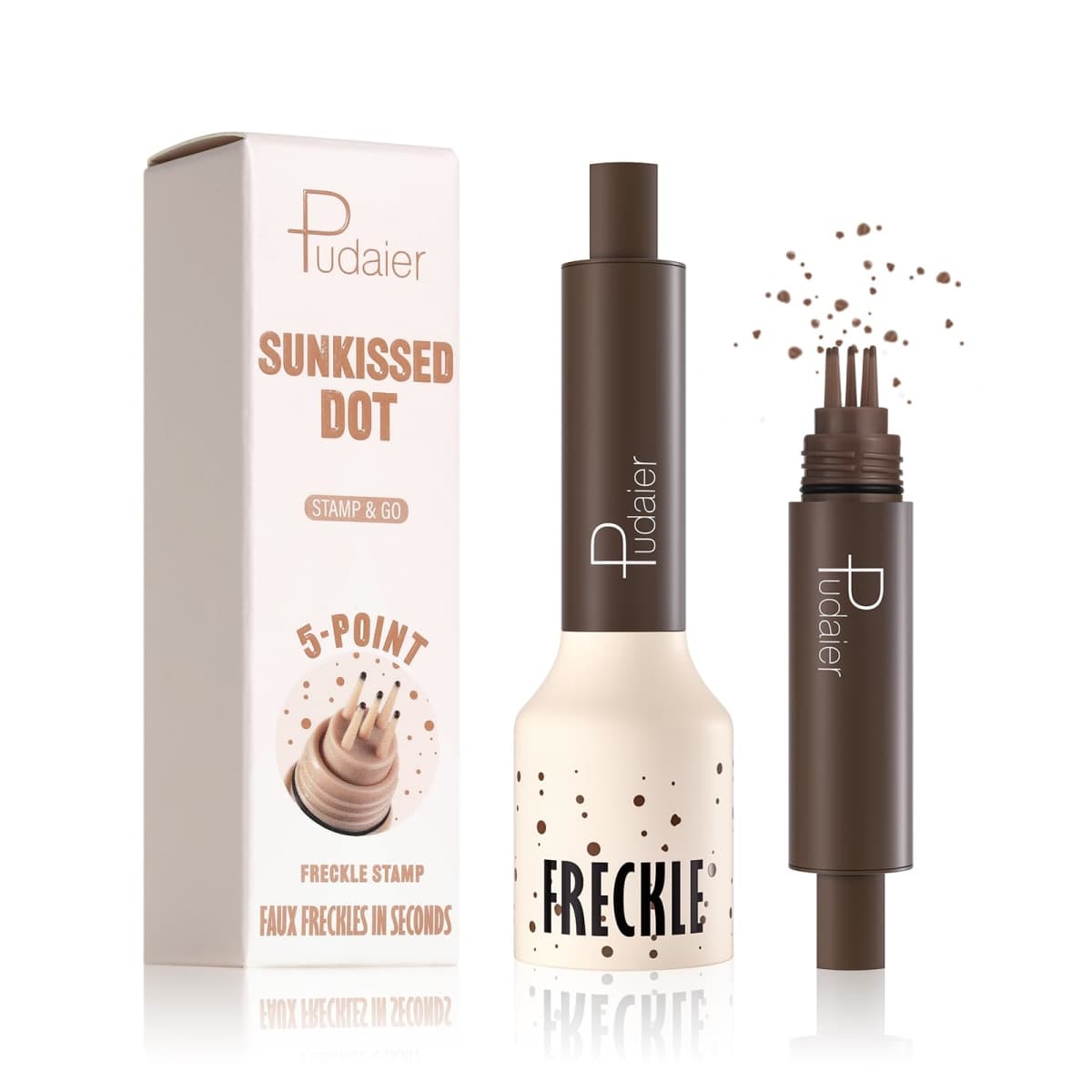 Freckle Stamp - Waterproof Faux Freckle Pen, Natural-Looking Lifelike Freckle Makeup (#3-Coffee)