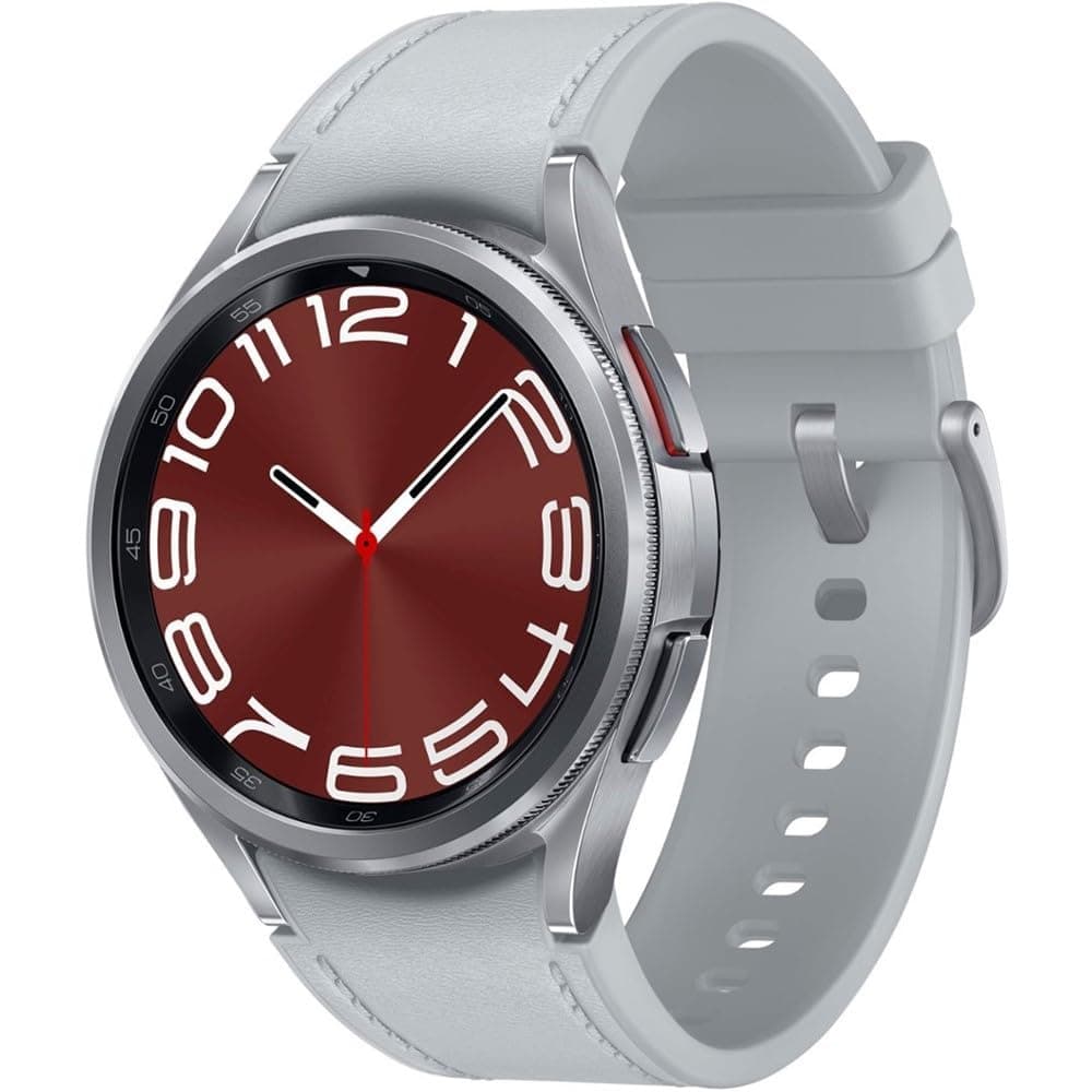 Samsung Galaxy Watch 6 Classic 43mm Smartwatch with Rotating Bezel, Fitness Tracker, Advanced Sleep Coaching, Heart Monitor - Silver (Renewed)
