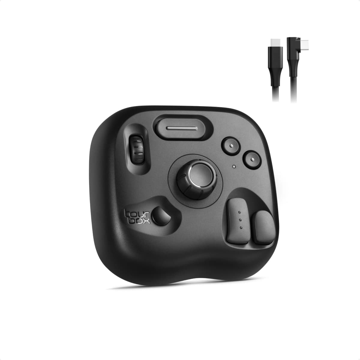 TourBox Lite - Compact Editing Keyboard, Macro Controller with Custom Software for Digital Artist, Photographer, Editor, and Content Creator, Color Your Efficiency (Black)