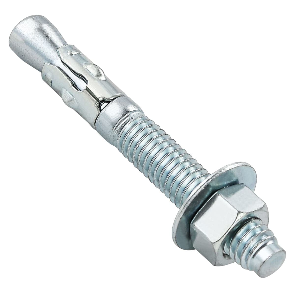 Wensilon 1/2x9" 30Pcs Inch Standard Fasteners for Heavy-Duty Zinc Wedge Anchors for Cement and Concrete