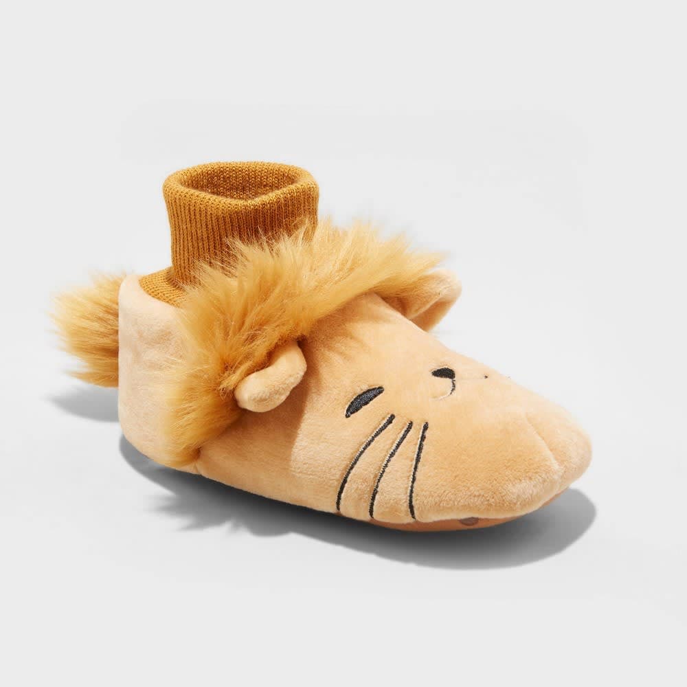 Toddler Boys' Leo Lion Slippers - Cat & Jack™ Tan XL