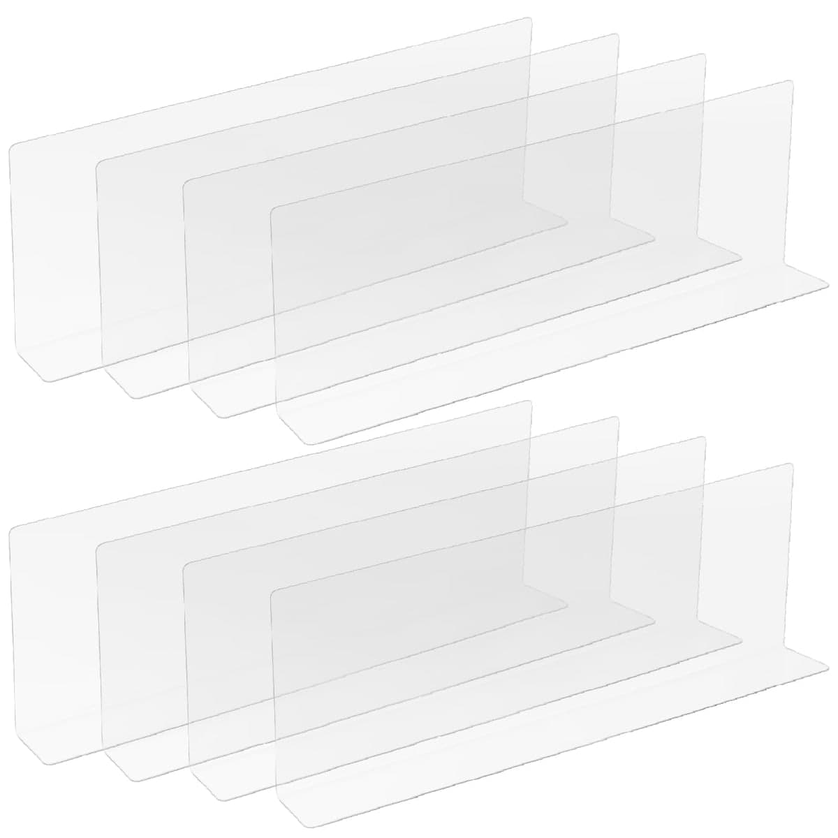BiJun Laundry Guards for Washer and Dryer Clear Laundry Guard with Transparent Adhesive, Laundry Fence Guard Keeps Dryer Countertop Clean, Laundry Room Accessories Fits Most Washer Dryer
