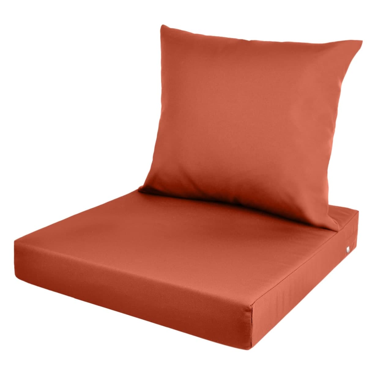 FcyLd Outdoor Seat Cushion Set 19 x 19 x3 in Water-Resistant & Fade-Resistant Patio Furniture Cushions with Removable Cover Deep Seat & Back Cushion with Handle and Adjustable Straps-Red