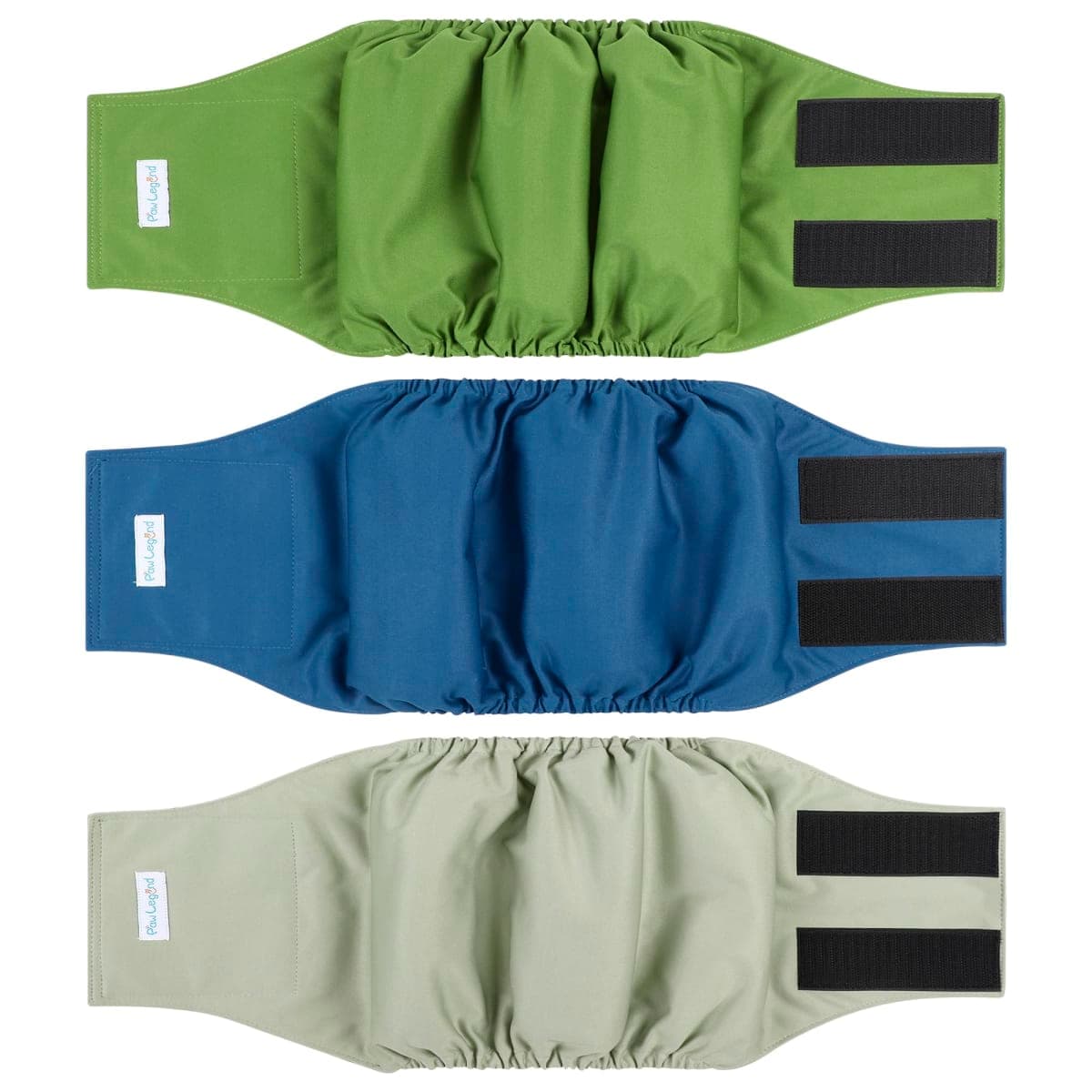 Paw Legend Washable Dog Belly Wrap Diapers for Male Dog (3 Pack)