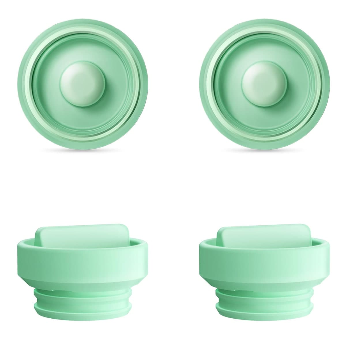 2pcs Duckbill Valves and 2pcs Diaphragm Compatible with Elvie Stride Pump Replacement Parts, Replace for Elvie Pump Valves Diaphragm Parts Accessories