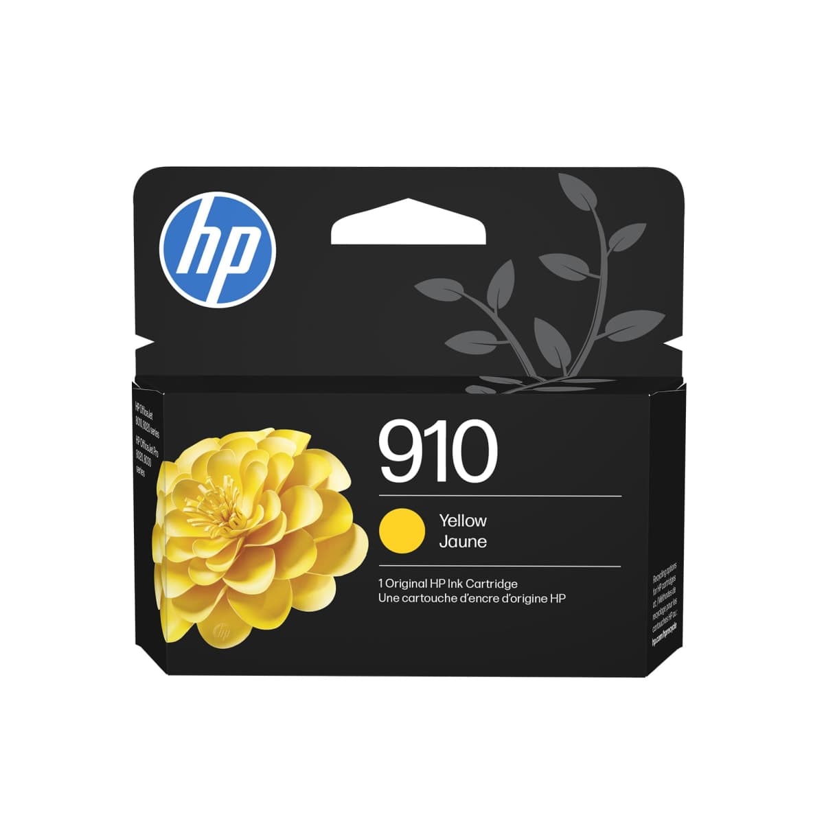 Original HP 910 Yellow Ink Cartridge | Works with HP OfficeJet 8010, 8020 Series, HP OfficeJet Pro 8020, 8030 Series | Eligible for Instant Ink | 3YL60AN