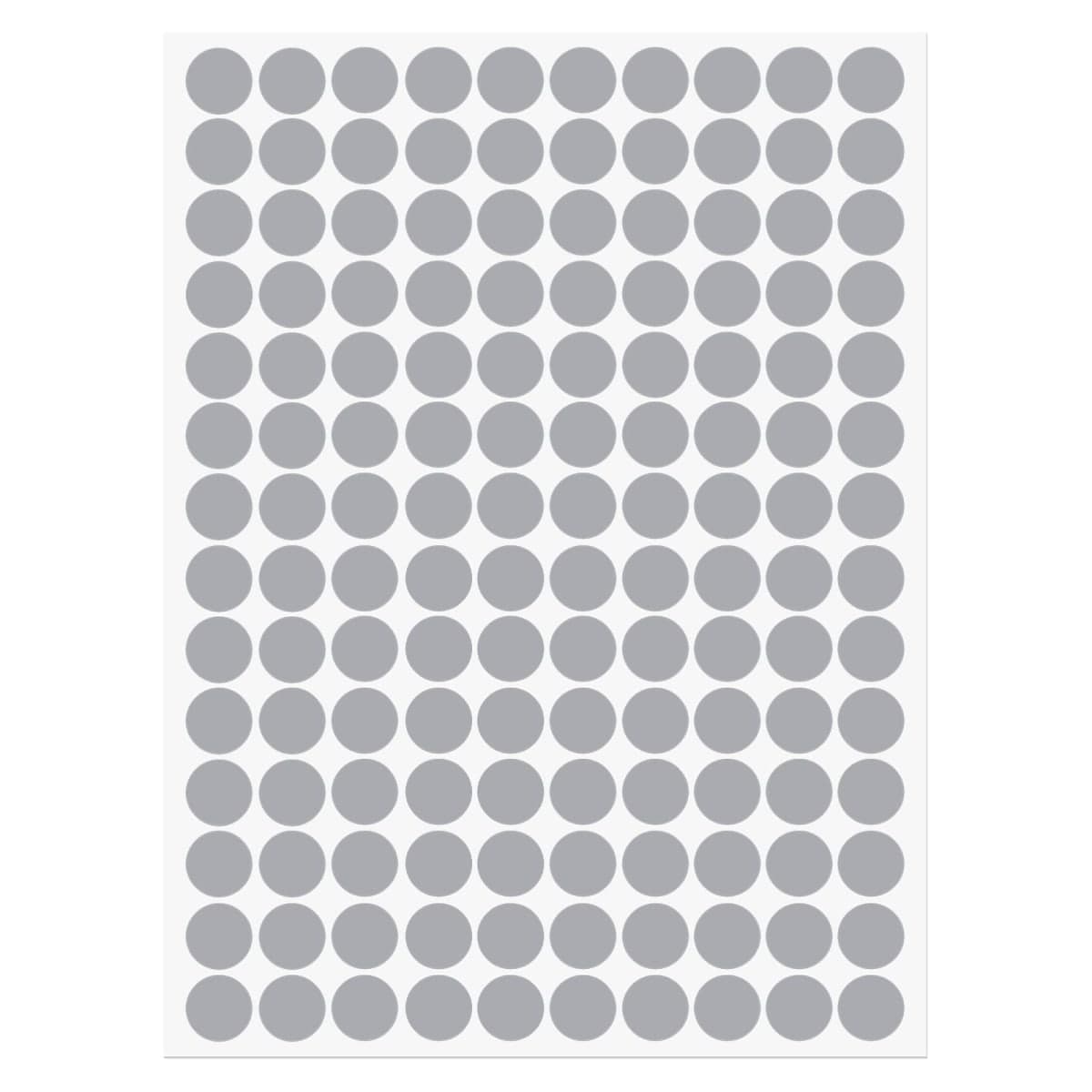 uxcell 1 Sheet/140Pcs Screw Hole Cover Stickers, 12mm Dia PVC Self Adhesive Covers Caps Dustproof for Wood Furniture Cabinet Shelf Wardrobe, Gray