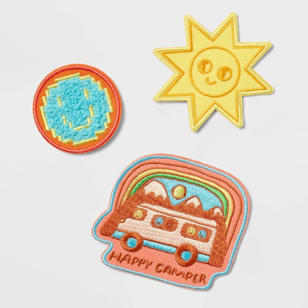 Kids' 3pc Patch Set Happy Camper - Cat & Jack™️