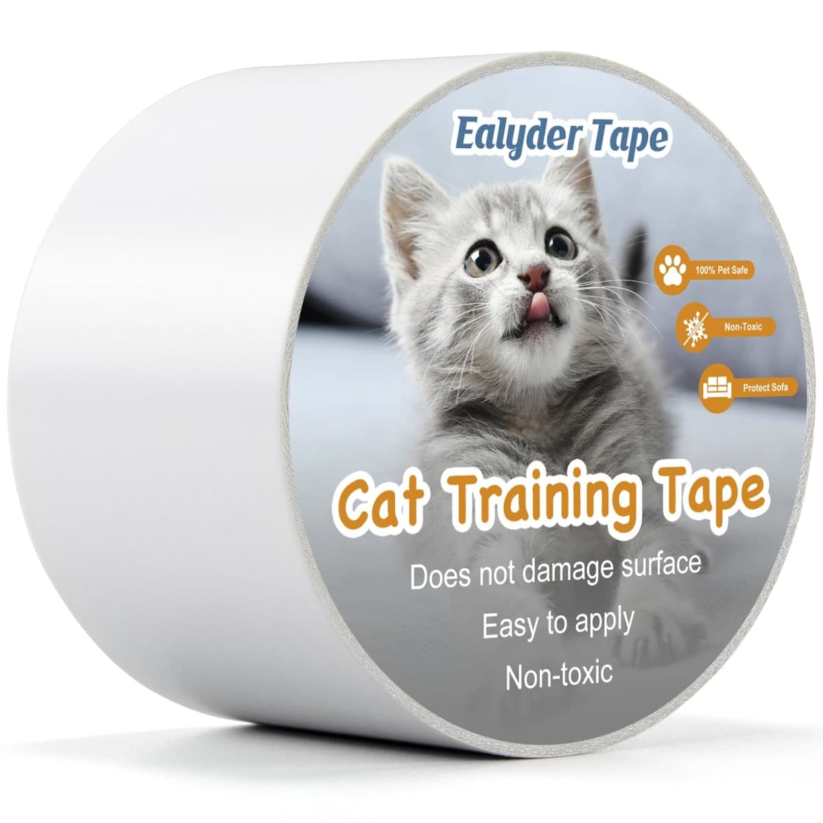 Anti Cat Scratch Tape 3 Inches x 30 Yards Pet Training Tape, Transparent Furniture Protector, Double Sided Cat & Dog Scratch Deterrent for Couch, Doors and Walls