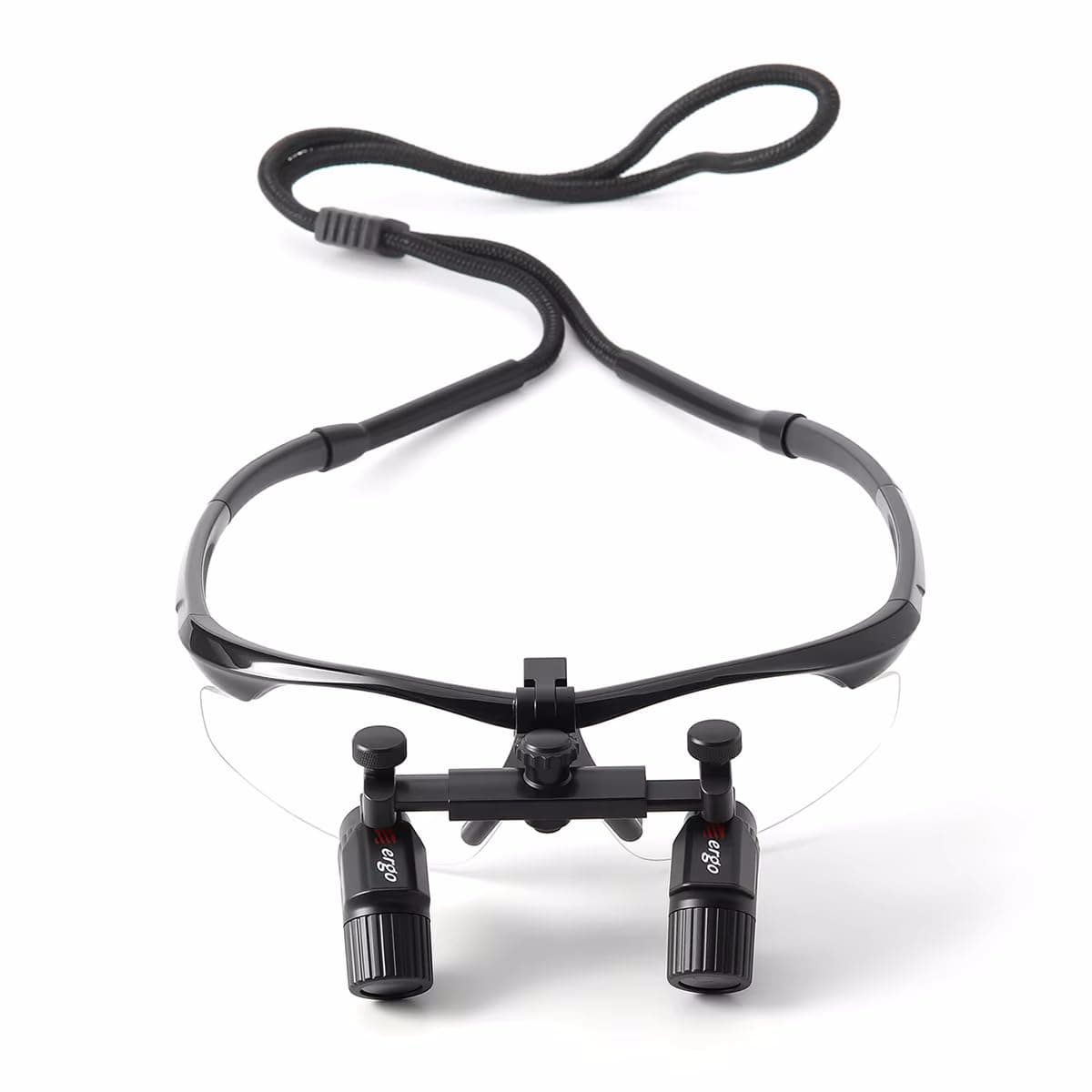 Koultona 3.0X/4.0X/5.0X/6.0X Magnification Ergo Loupes Ergonomic Ultralight Binocular Loupe Adjustable Magnifying Glasses (6.0X)