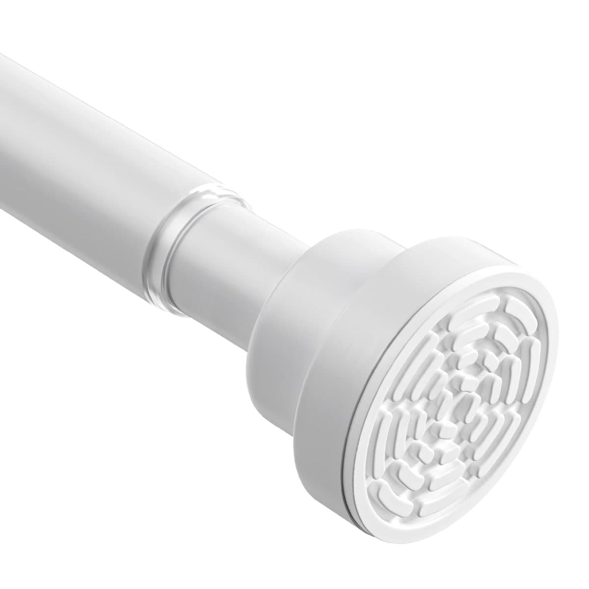 Tension Curtain Rod 30 To 63 Inch White Tension Rods Adjustable Spring Loaded Curtain Rods 7/8" Curtains Rods No Drilling Tension Rods For Windows Bedroom Closet Doorway Door