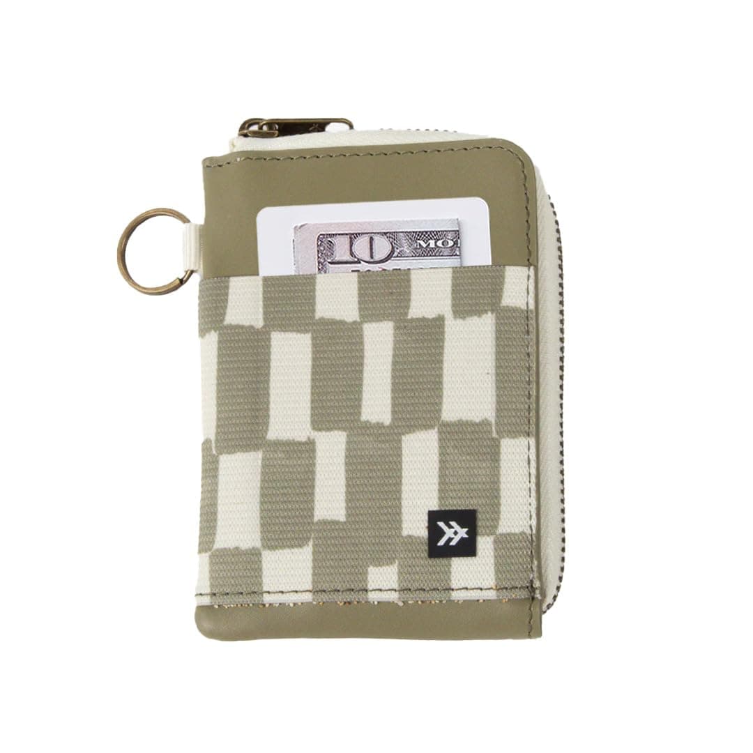Thread Wallets RFID Blocking Leather Zip Wallet with Card Holder for Men and Women, Scout, 5 x 1 x 3.5 inches, Casual
