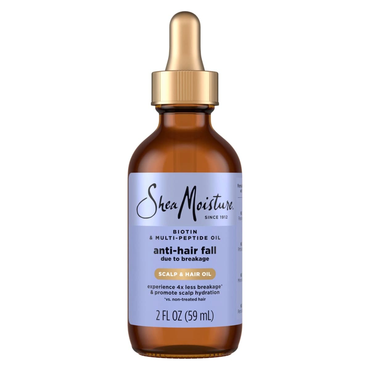 SheaMoisture Anti-Hair Fall Scalp & Hair Oil, with Biotin & Multi-Peptide & ScalpBoost Technology, Healthy Looking Hair and Moisturized Scalp, 59mL