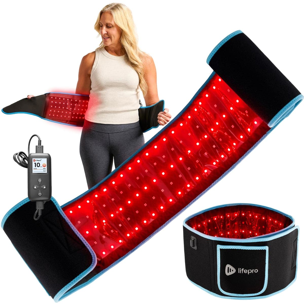 Lifepro Red Light Device – Infrared Light Mat/Blanket for Body with 3 Modes, 660nm & 850nm Wavelengths – Portable Light Device for Home Use (Standard)