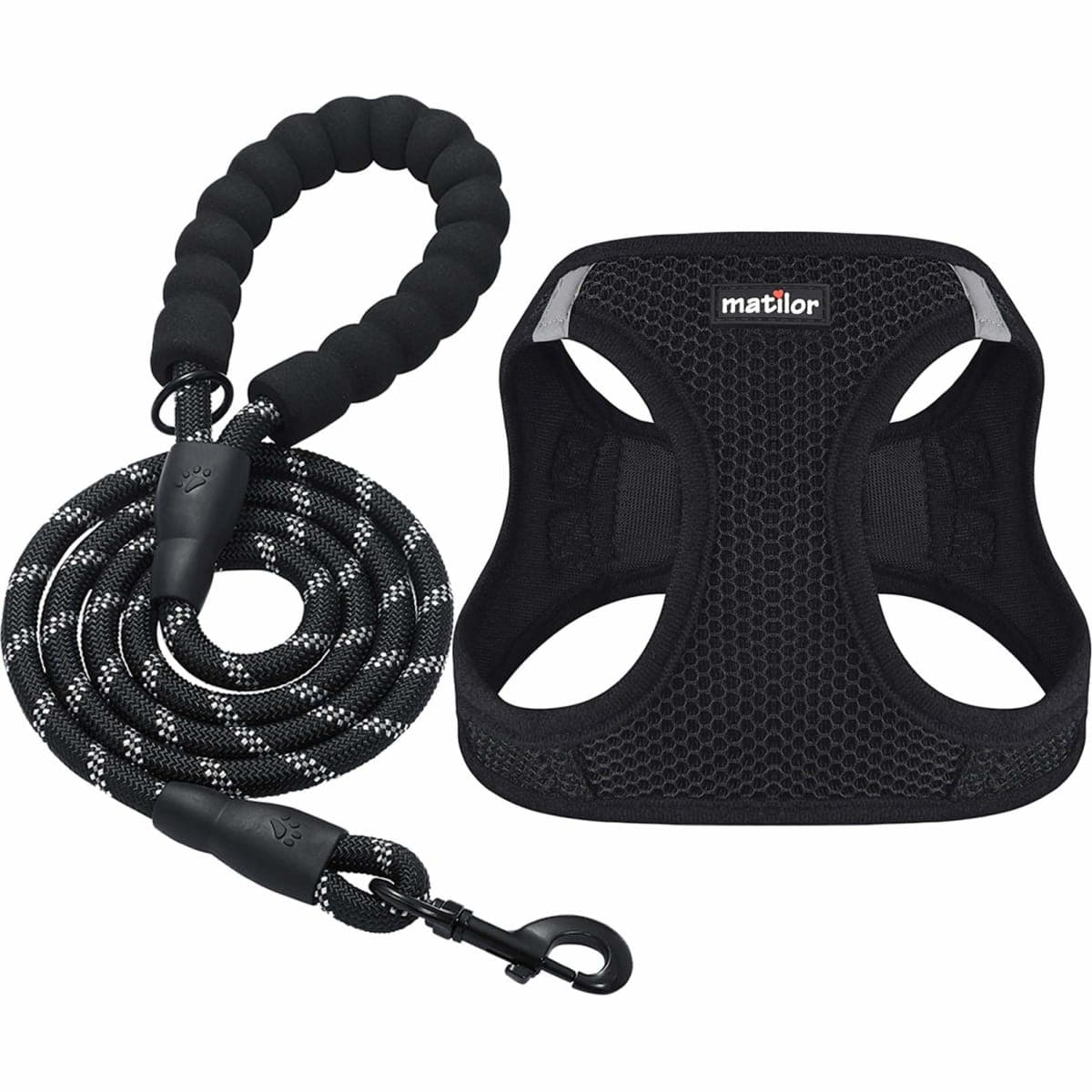matilor 2 Packs Dog Harness Step-in Breathable Puppy Cat Dog Vest Harnesses for Small Medium Dogs