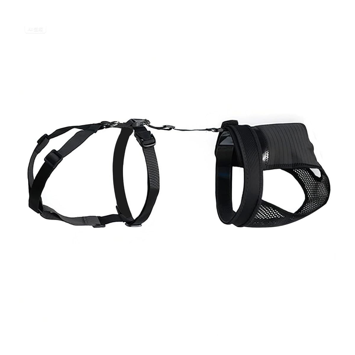 yrenoer Female Dog Heat Pants with Harness Design - Anti-Slip, Anti-Mating, Reusable & Washable Underwear for All-Day Protection (Black, L)