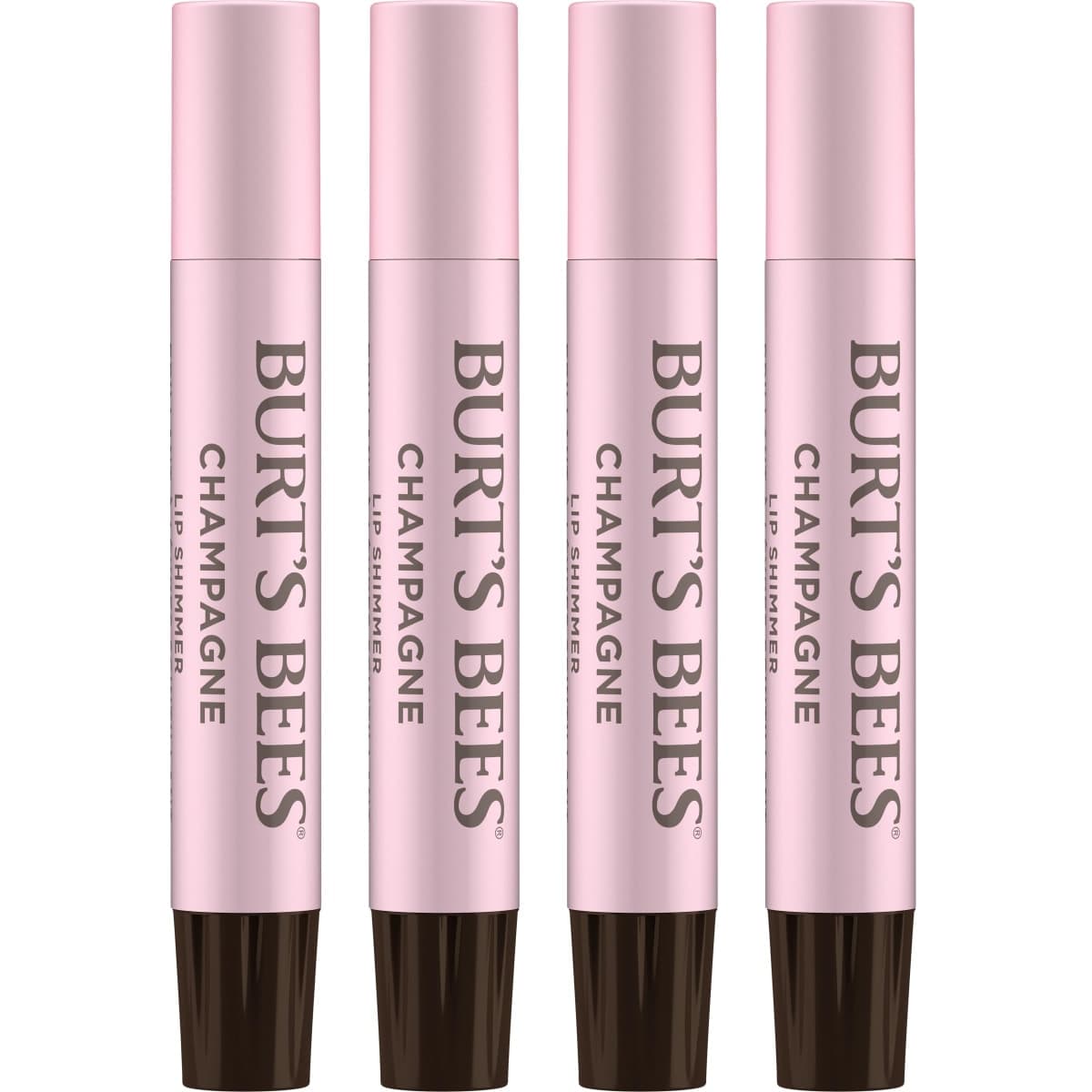 Burt's Bees Lip Shimmer, Champagne, 2.7ml Tubes (4-pack)