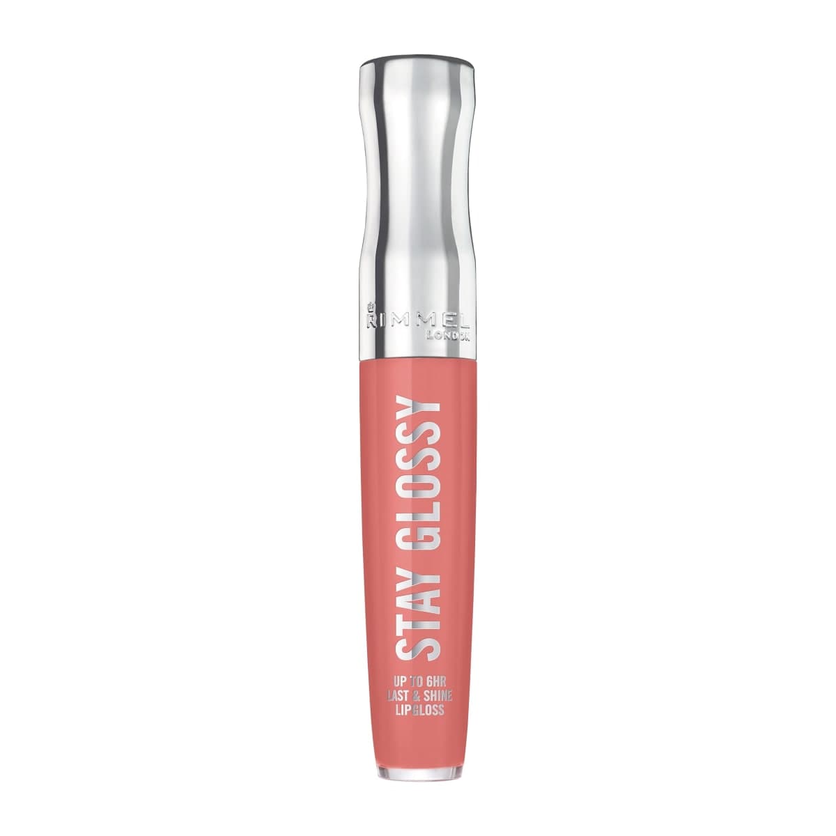 Rimmel London Stay Glossy, 470 Perfect Peony, Lip Gloss, Non-Sticky, Color and Shine, Up To 6-Hour Wear, Precise Applicator, 0.18oz