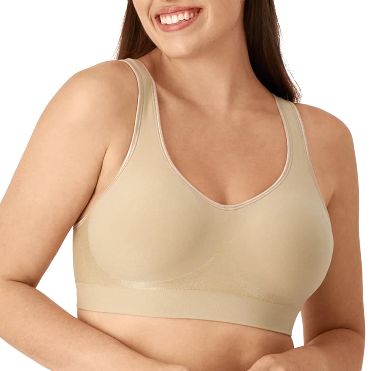 Bali Women's Comfort Revolution Shaping Wirefree Bra, Nude, Medium