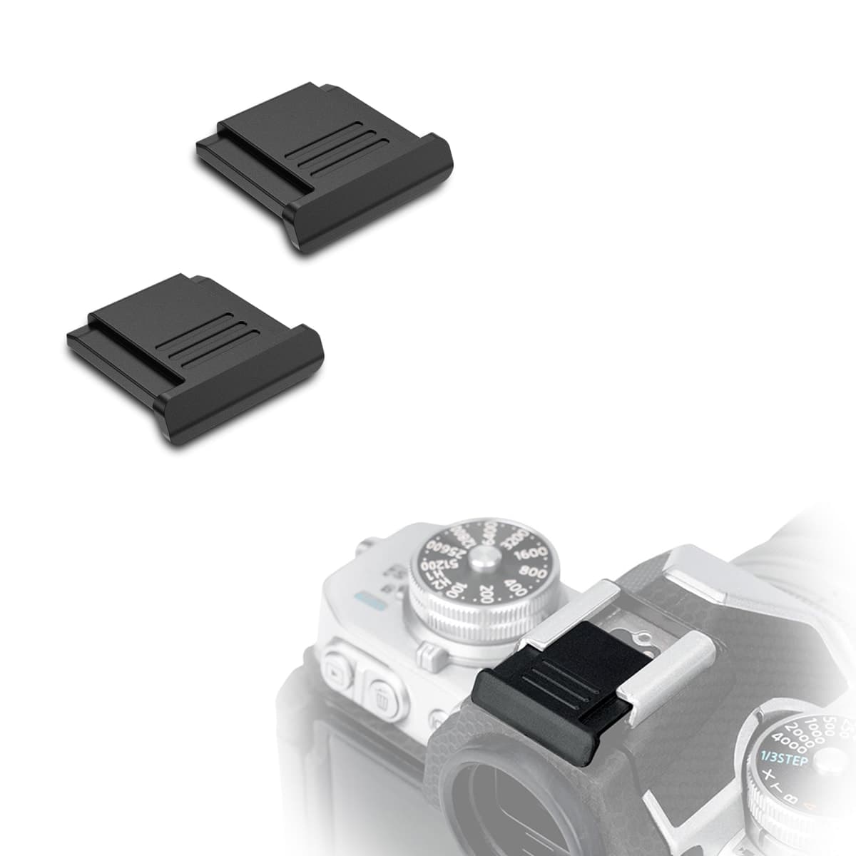 JJC 2 PCS Camera Hot Shoe Cover Cap Protector for Nikon Z f Zf Z30 Z50 Z9 Z7II Z6 II Z5 D6 D4 D5 D850 D810 D780 D750 D610 D7500 D7200 D5600 D5500 D3500 D3400 Coolpix P950 P1000 Replaces Nikon BS-1