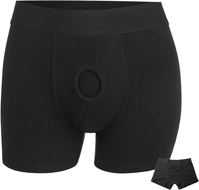 ANNUO panties Black box brief -4XL size, Black, 4X-Large