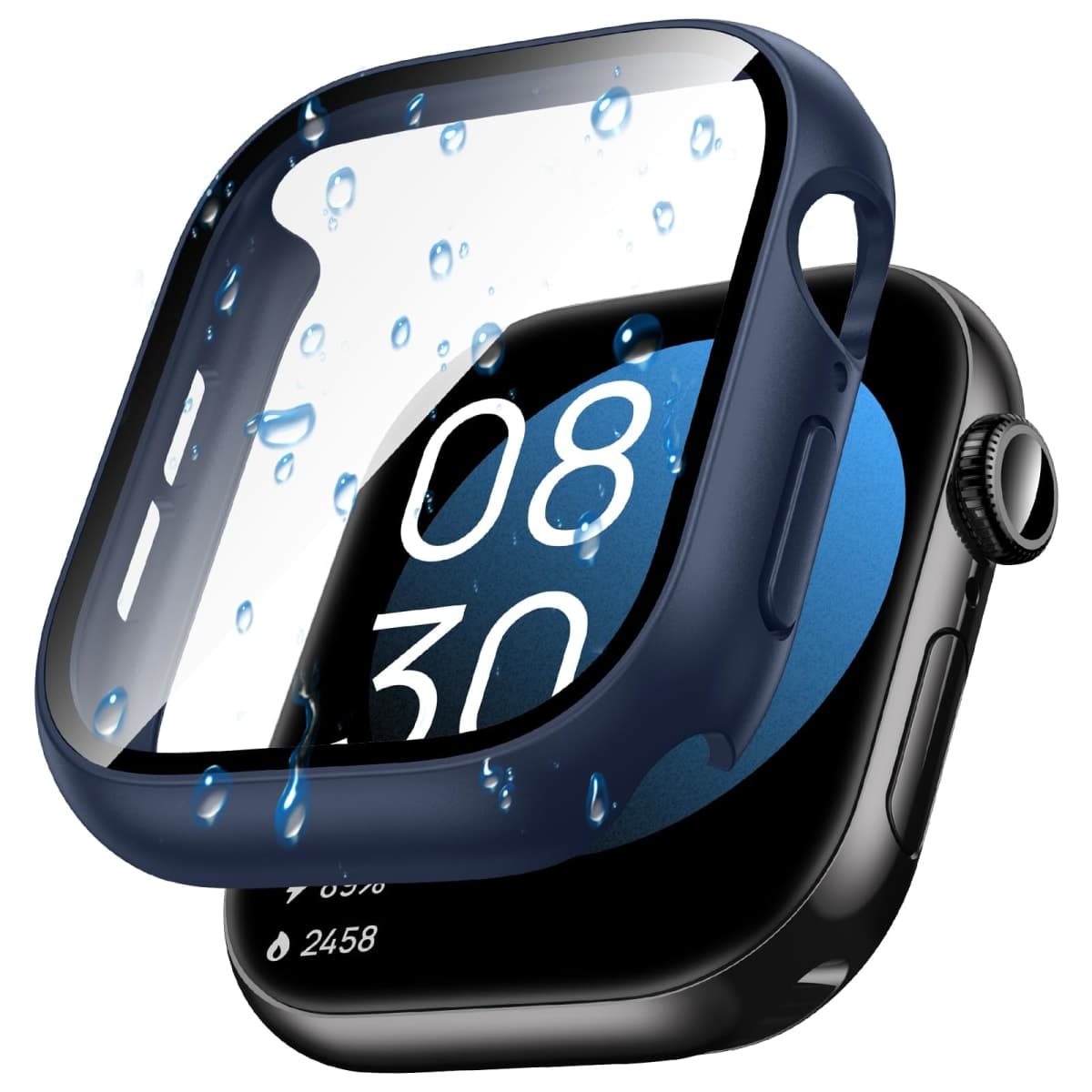 Goton Waterproof Case for Apple Watch Screen Protector 40mm SE 3/2/1,Series 6/5/4, Hard Bumper with Tempered Glass for iWatch Cover 40 mm