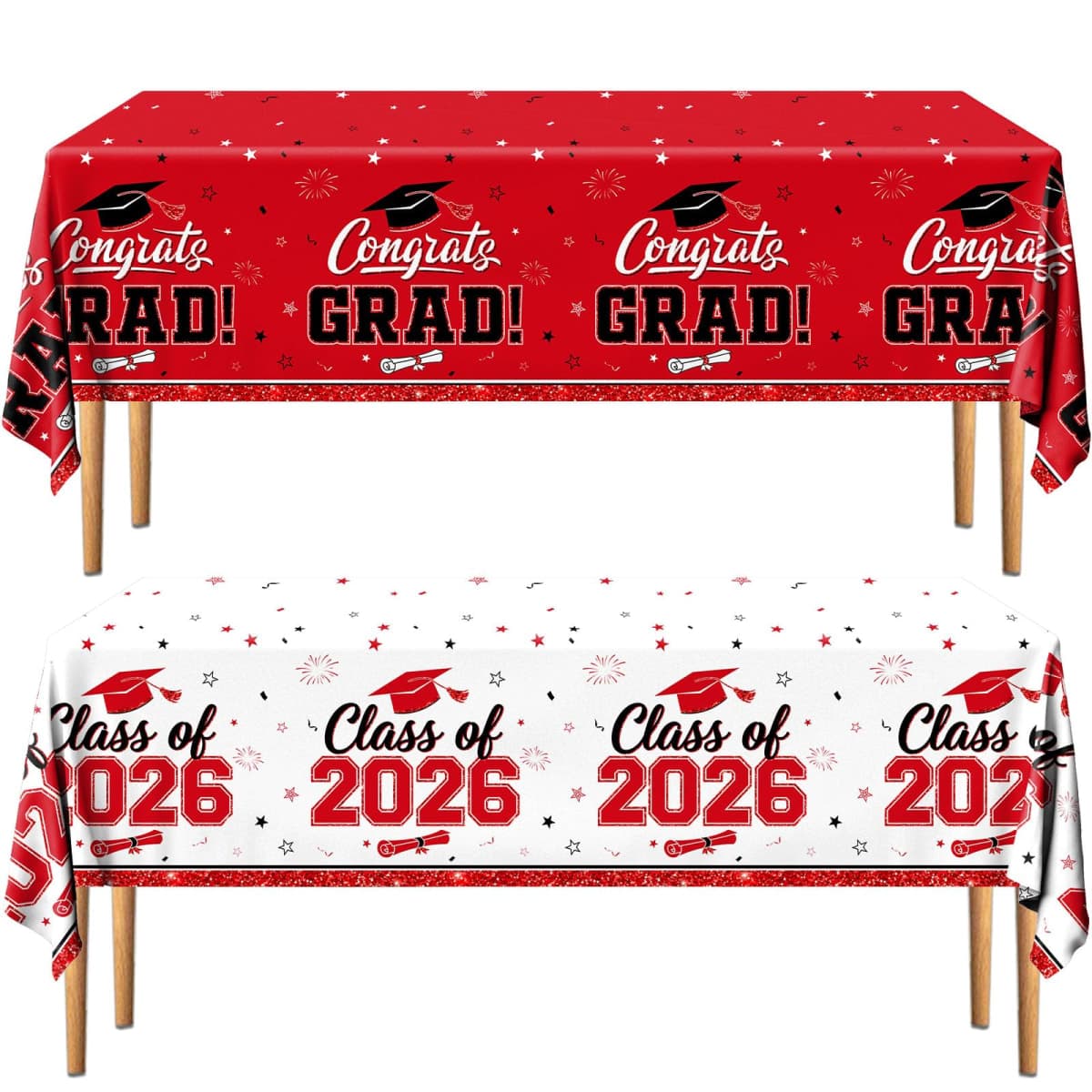 YTGUVBK Graduation Tablecloth (Red)