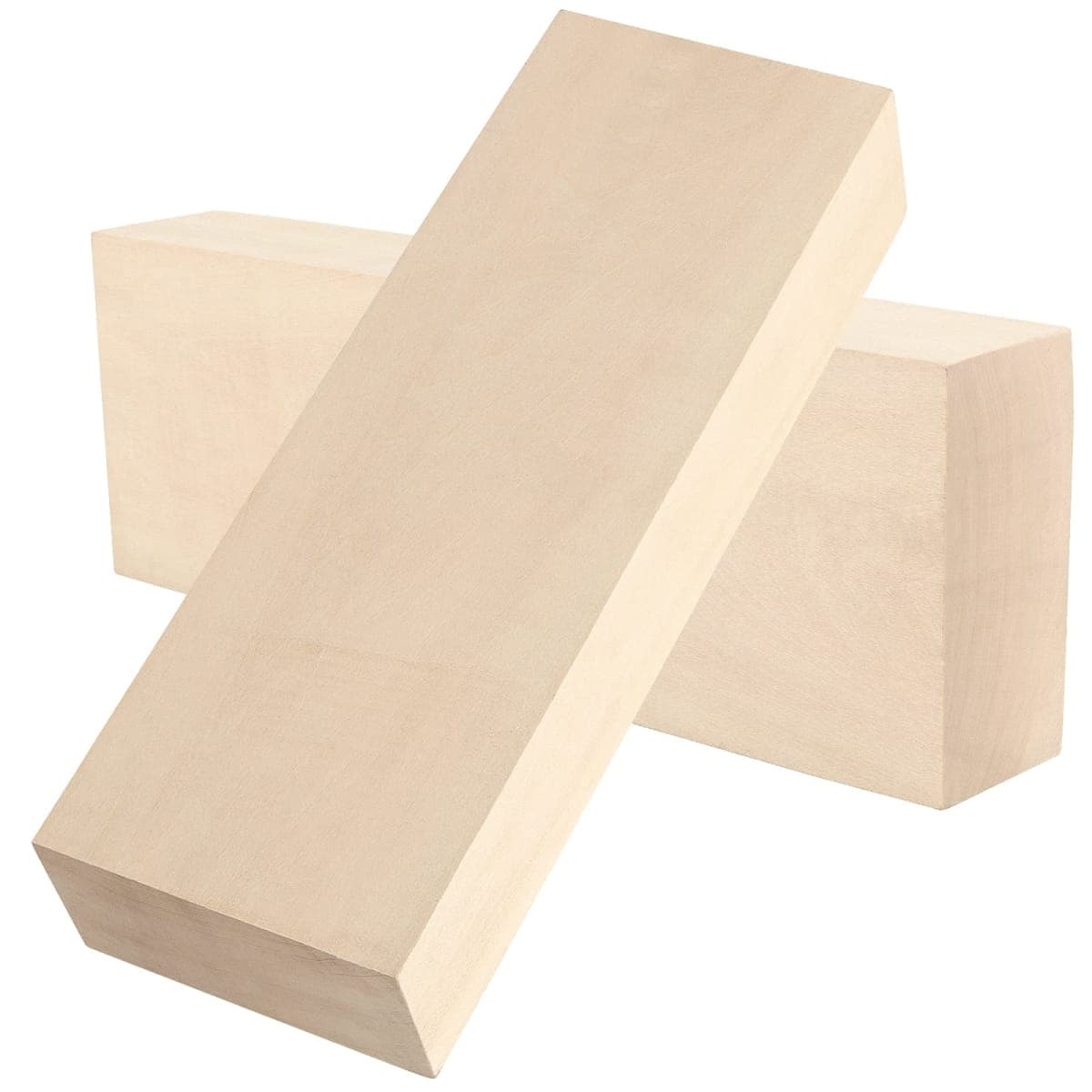 JAPCHET 2 Packs 10 x 3.5 x 1.7 Inch Basswood Carving Blocks, Natural Carving Blocks, Unfinished Basswood Blocks for Carving, Crafting and Whittling