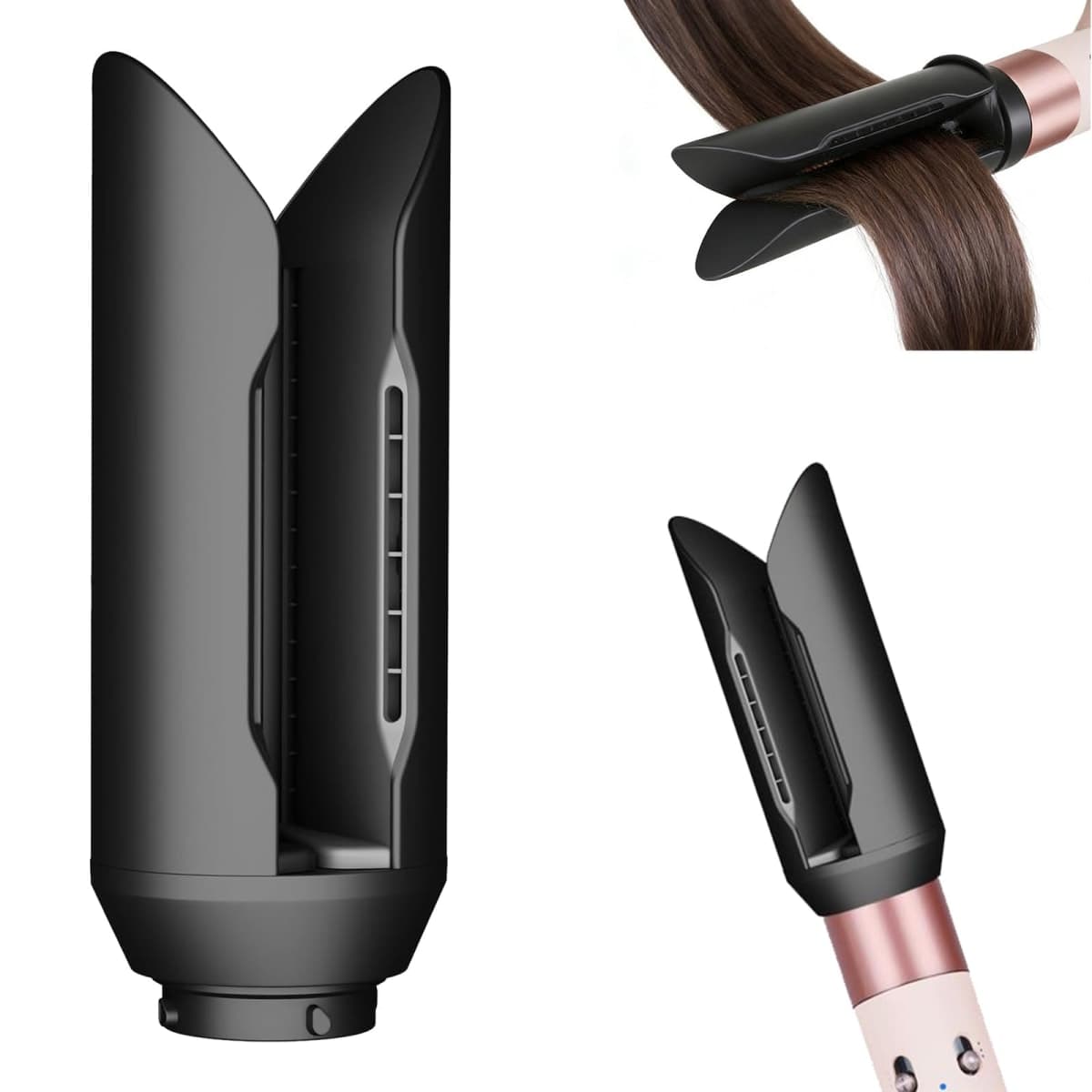 DrFlito Hair Straightening Accessories Compatible with Dyson Airwrap - Soft Airflow Nozzle for Airwrap HS01 HS05 HS08 Straighteners Replacement for Smooth, Polished and Elegant Finish