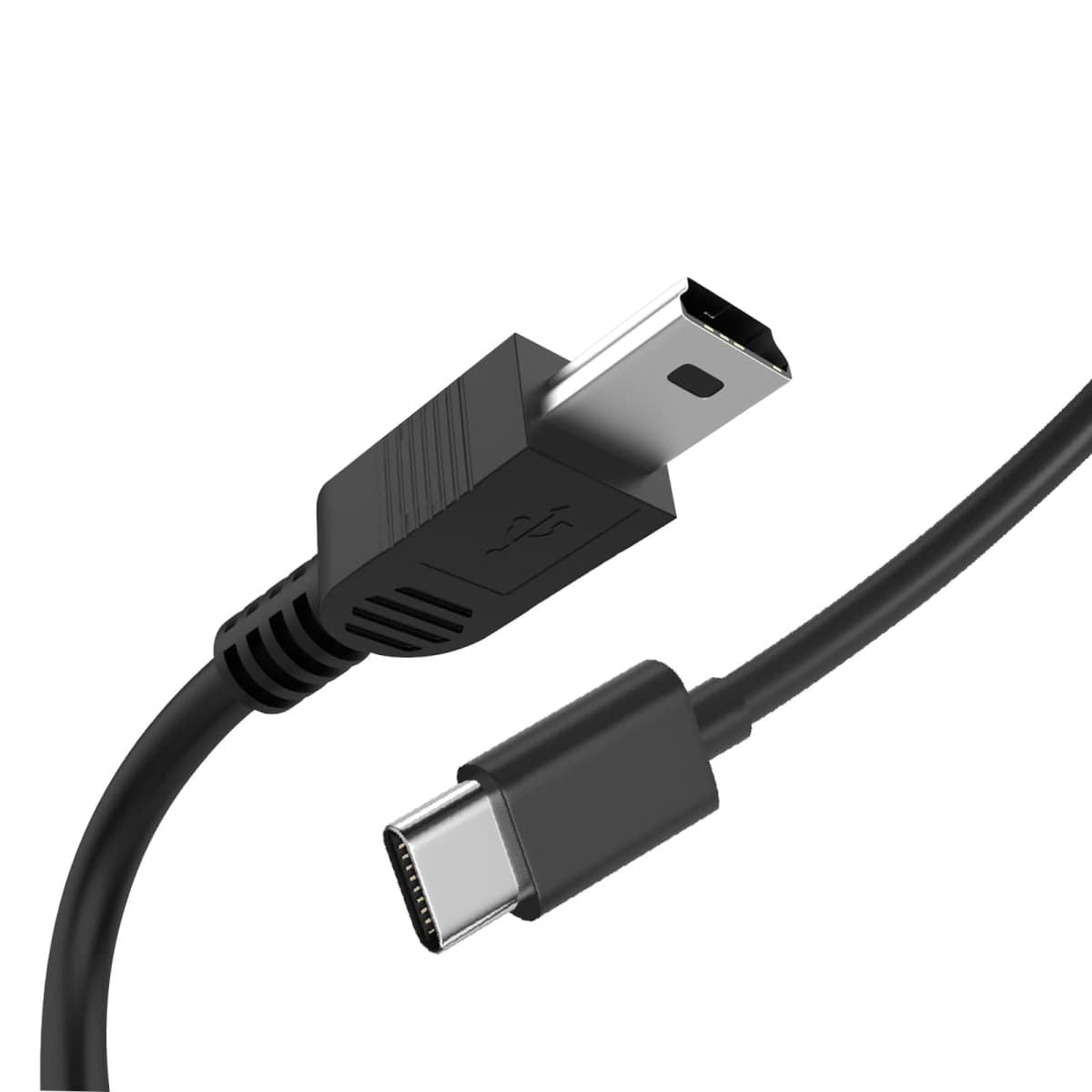 NSGWKZD USB C to Mini B Data Transfer Cable Cord, Compatible for Canon EOS Rebel T5i T6 T6i T7, Select Powershot, Vixia, fit for Nikon DSLR D610 D90 Camera