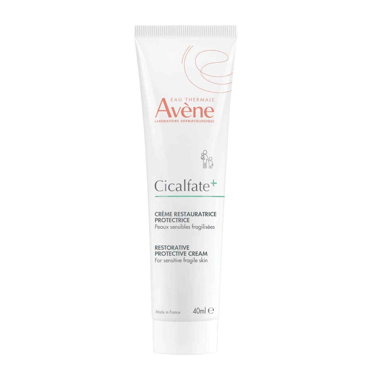 Eau Thermale Avene Cicalfate+ Restorative Protective Cream, Rich Skin Barrier Cream, Wound Care, Reduces appearance of scars, Doctor recommended, Zinc oxide, 40 mL
