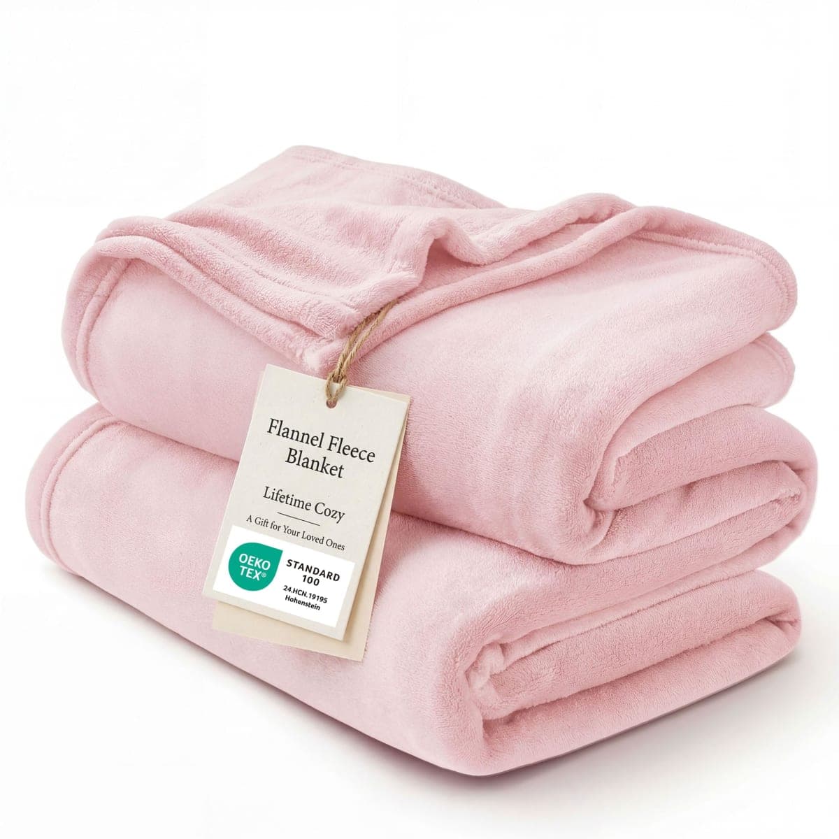 Bedsure Fleece Blanket Twin Blanket Pink - 300GSM Soft Lightweight Plush Cozy Twin XL Blankets for Bed, Sofa, Couch, Travel, Camping, 66 inch X 90 inch